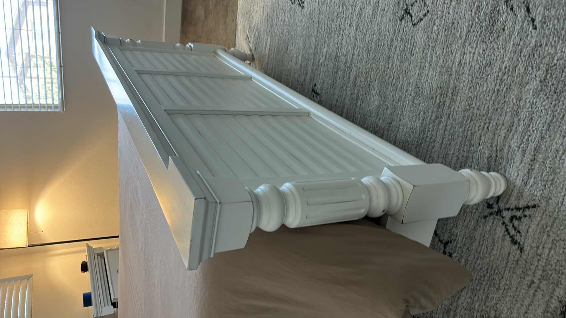 Photo 1 of WHITE QUEEN HEADBOARD, FOOTBOARD AND SURROUND ( ALL ELSE SOLD SEPARATELY) 68“ x 90” x 5‘