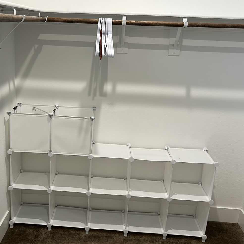 Photo 1 of 12” x 12” STORAGE CUBES AND HANGERS