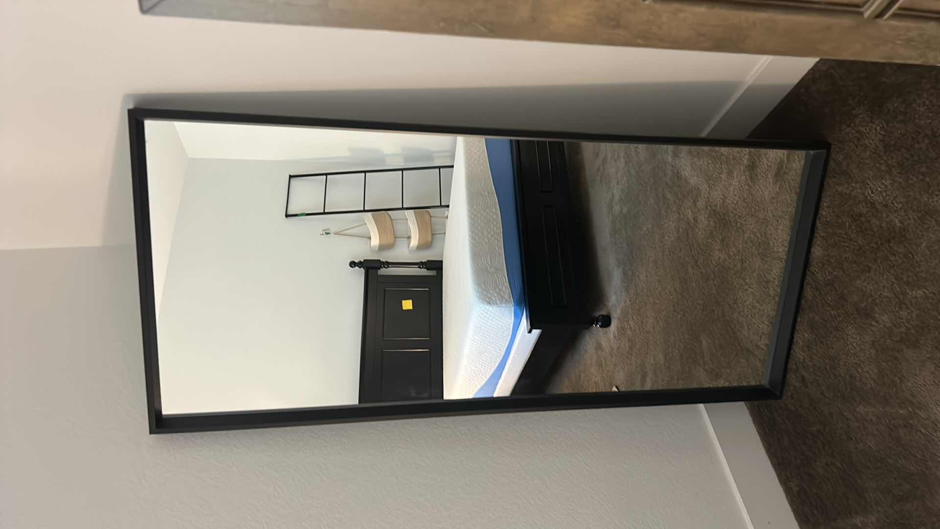 Photo 1 of BLACK FRAMED MIRROR 26” x 5’