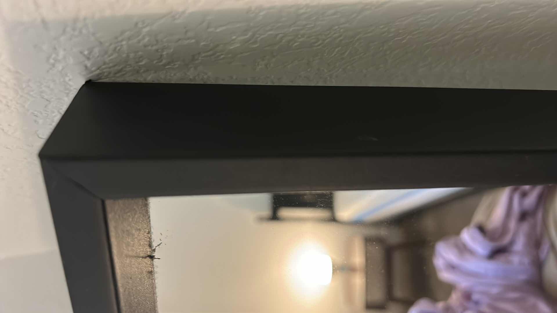 Photo 1 of BLACK FRAMED MIRROR 26” x 5’