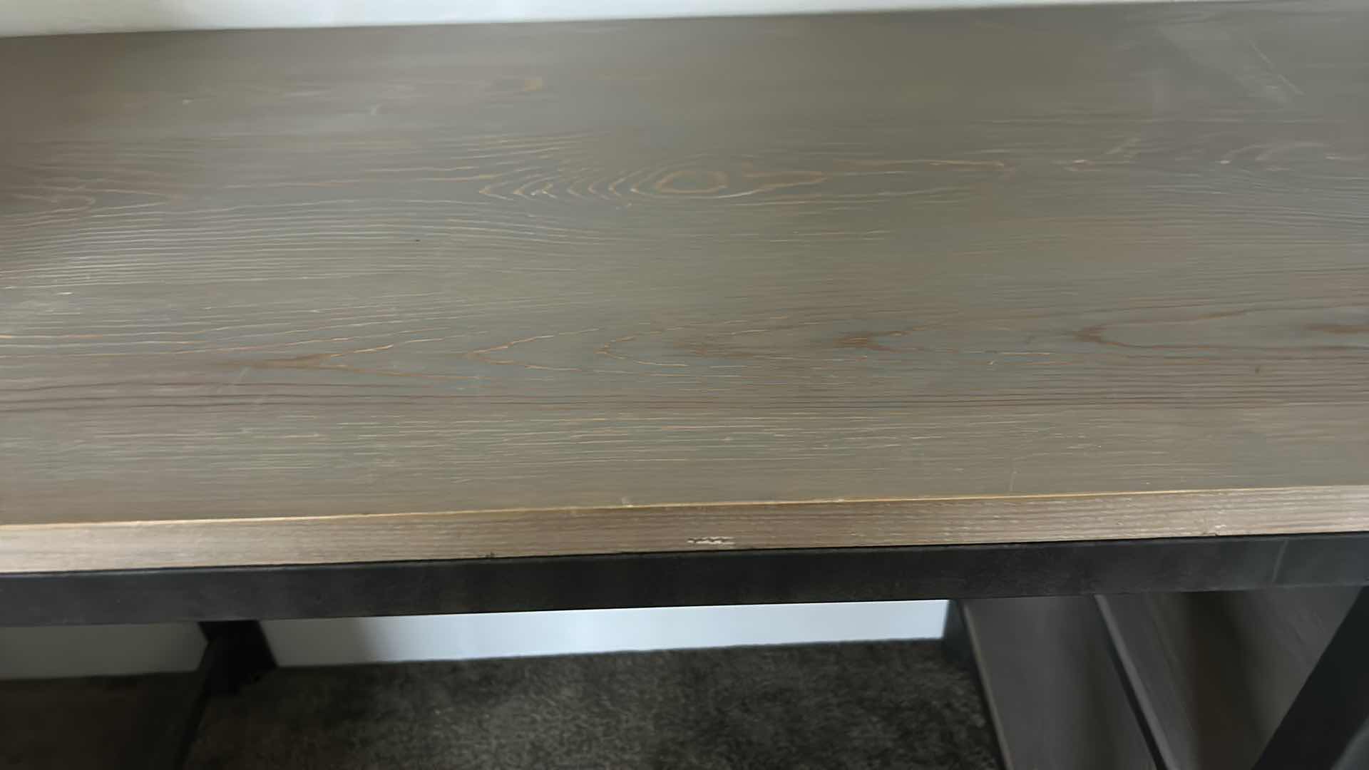 Photo 1 of METAL AND WOOD DESK 46” x 20” x 36”