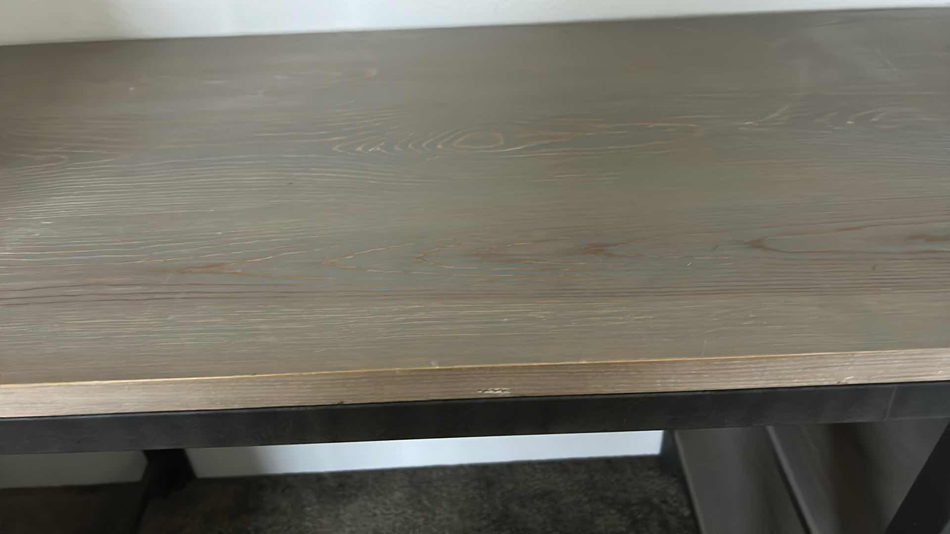Photo 1 of METAL AND WOOD DESK 46” x 20” x 36”