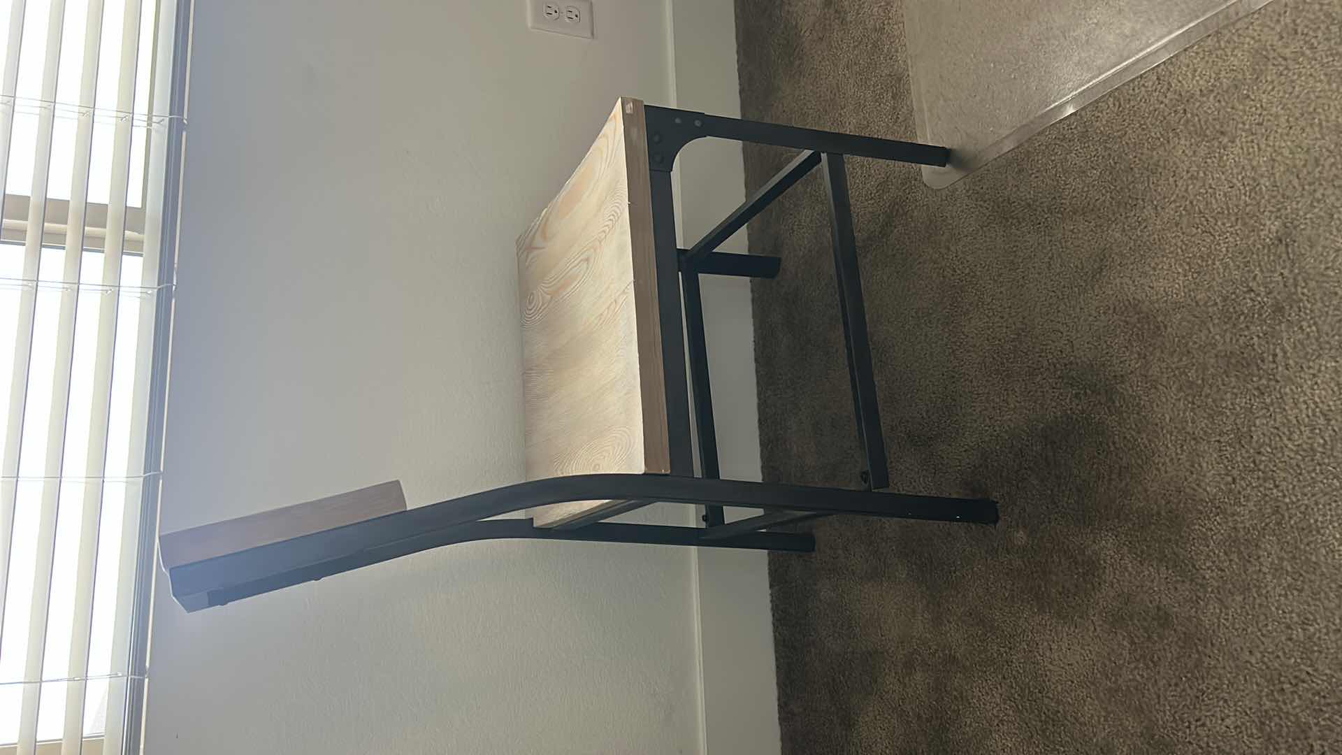 Photo 1 of METAL AND WOOD CHAIR 17 1/2” x 22” x 35 1/2”