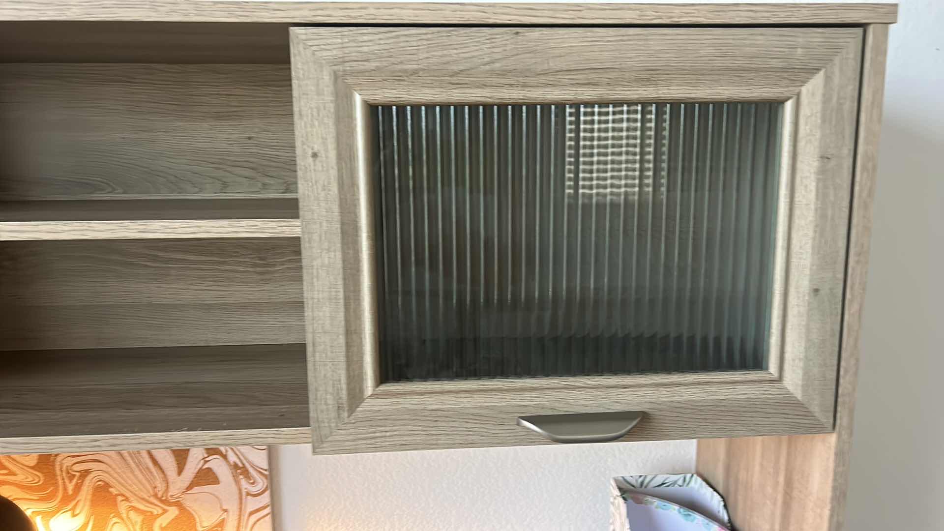 Photo 1 of WOOD OFFICE FURNITURE AND ACCESSORIES WITH FLOOR MAT DESK 59” x 24” x 29” RETURN 3’