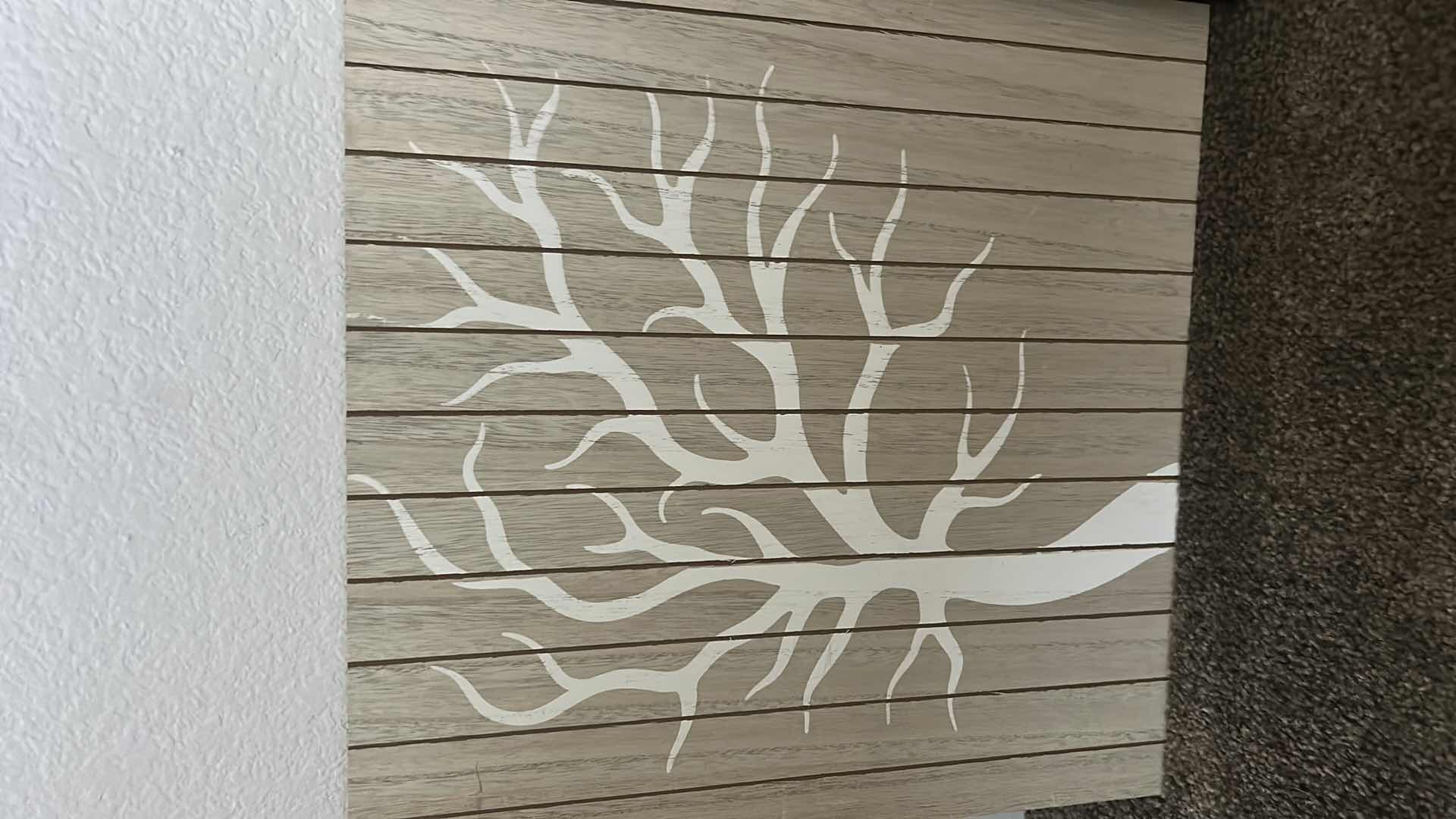 Photo 1 of 3 PC HOME DECOR ASSORTMENT ( TREE ARTWORK 16” x 16)