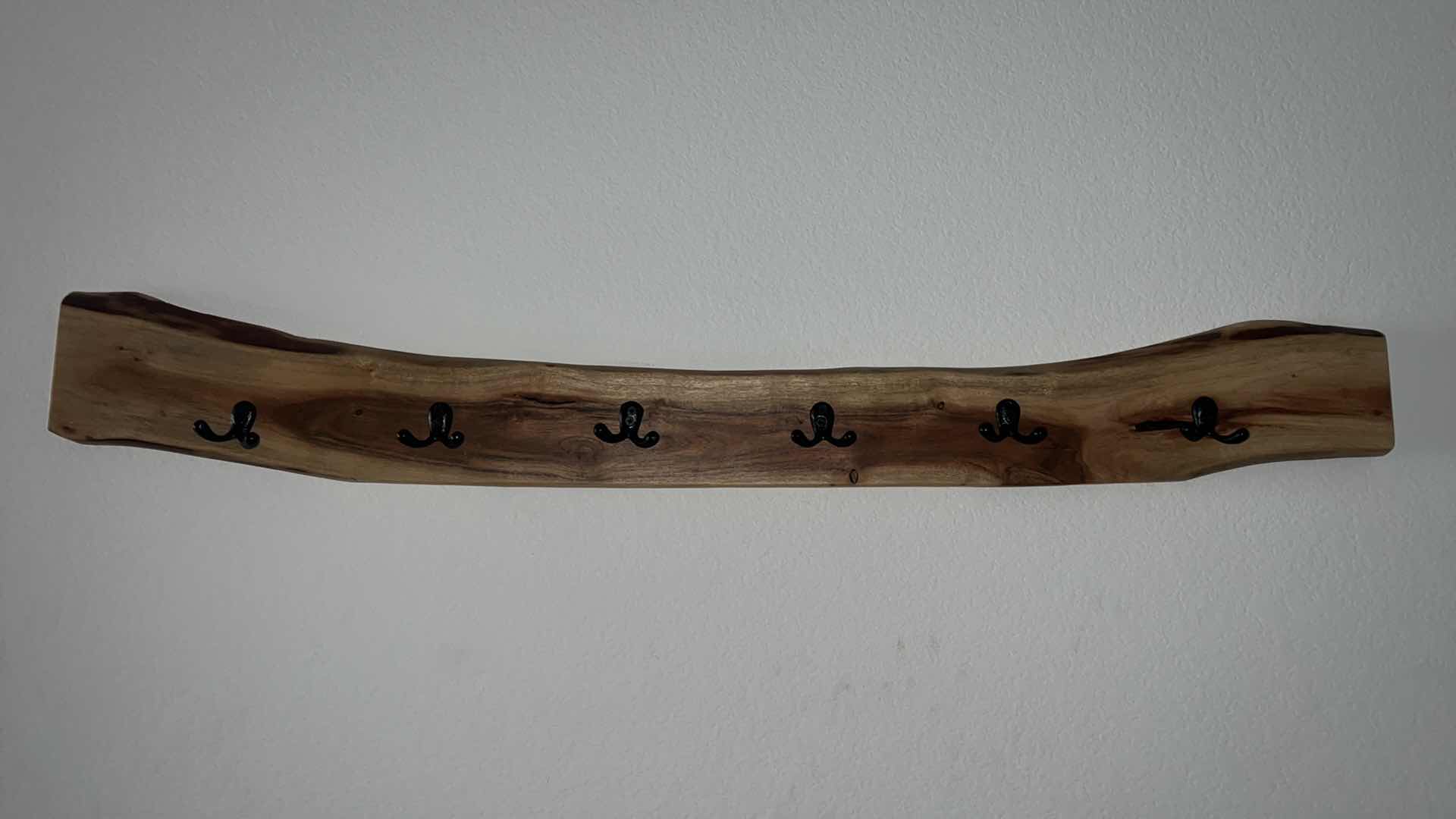 Photo 1 of HOME DECOR-4FT LONG NATURAL WOOD COAT RACK.