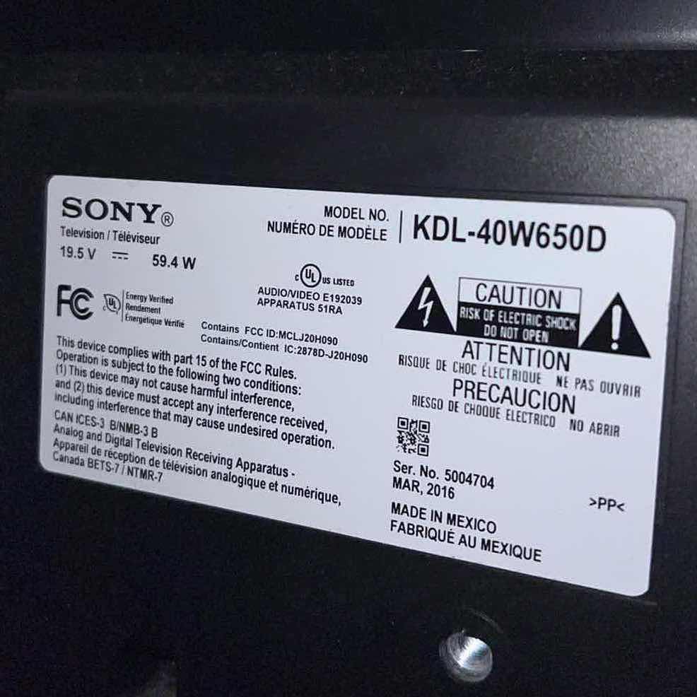 Photo 1 of ELECTRONICS-42” SONY FLATSCREEN TV WITH STAND. AMAZON FIRE STICK WITH REMOTES INCLUDED.