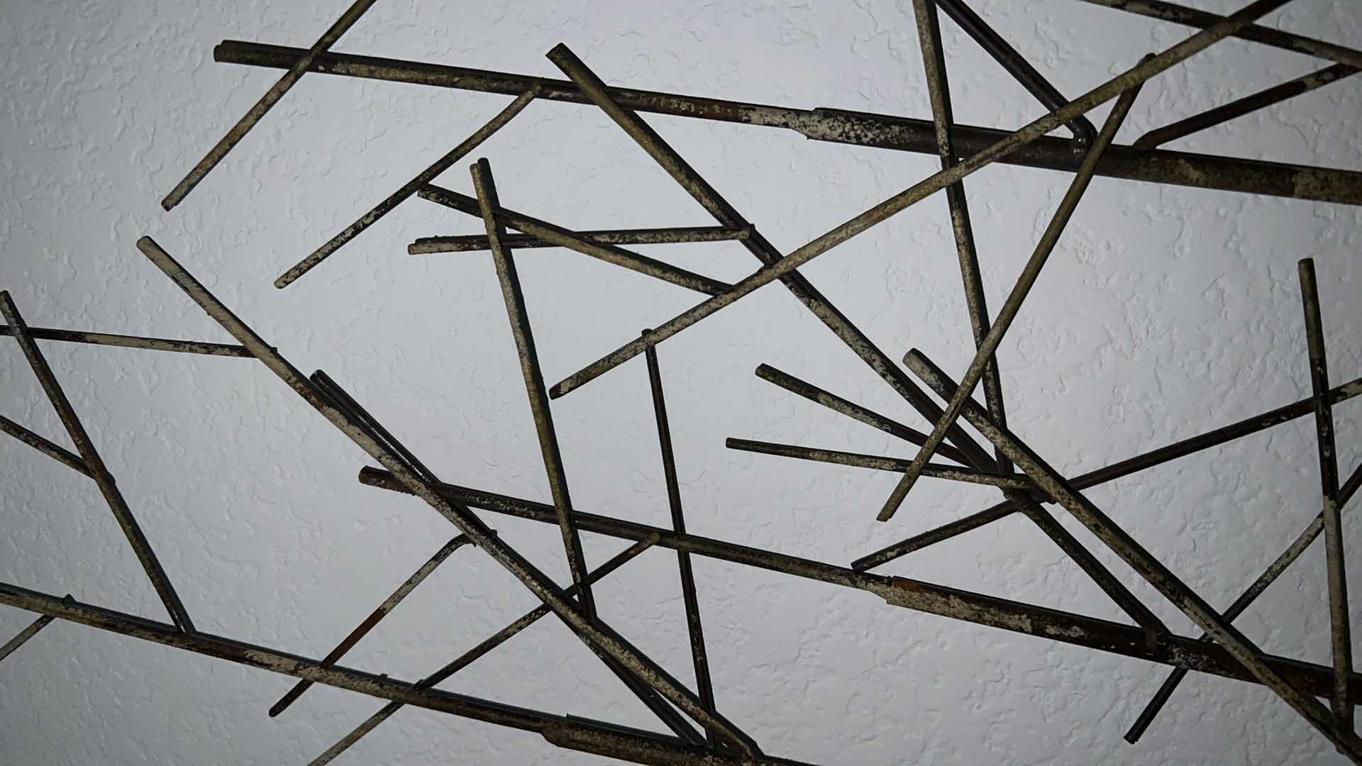 Photo 1 of ABSTRACT ALUMINUM WALL ART 35“ x 17“