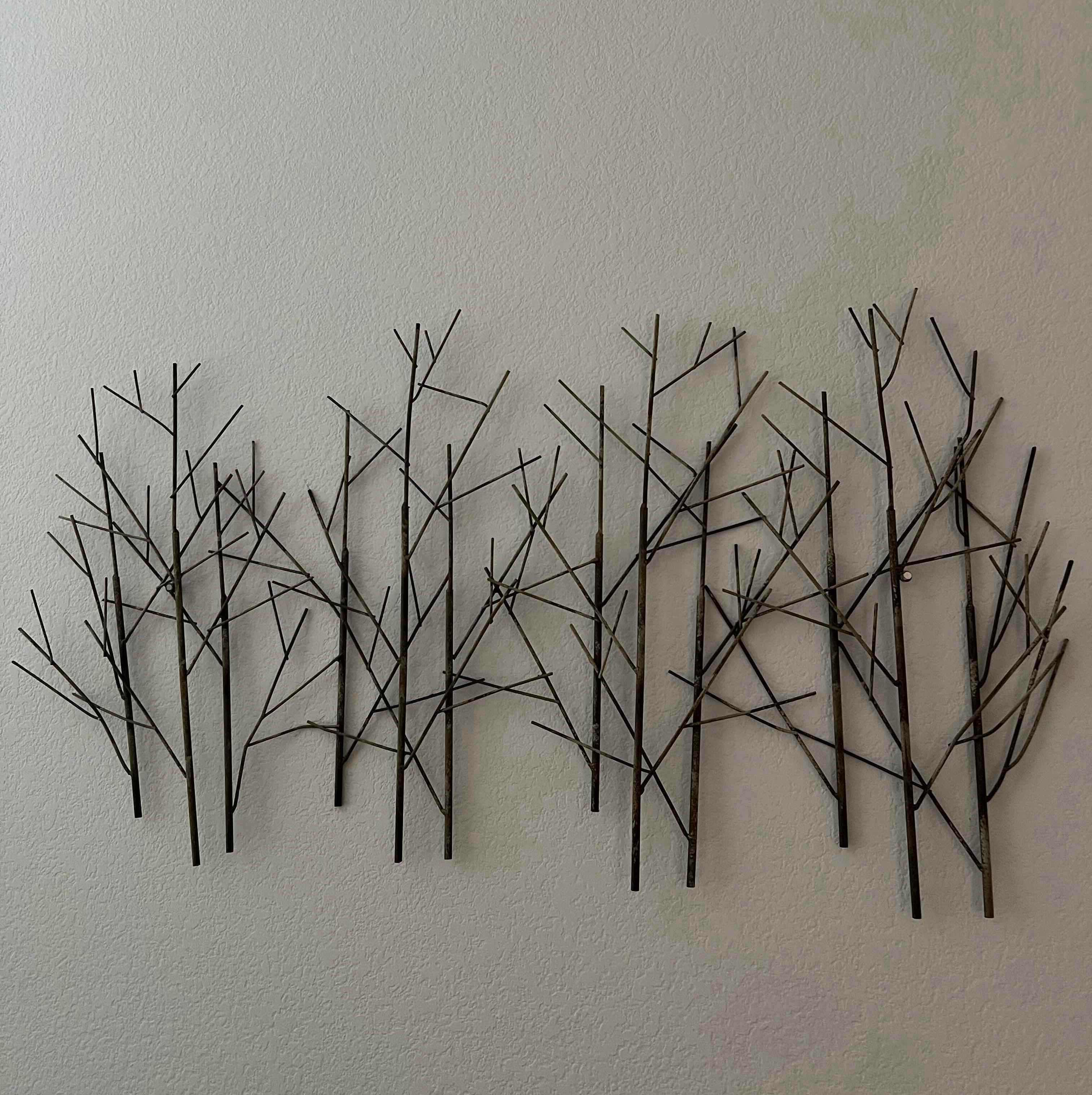 Photo 1 of ABSTRACT ALUMINUM WALL ART 35“ x 17“