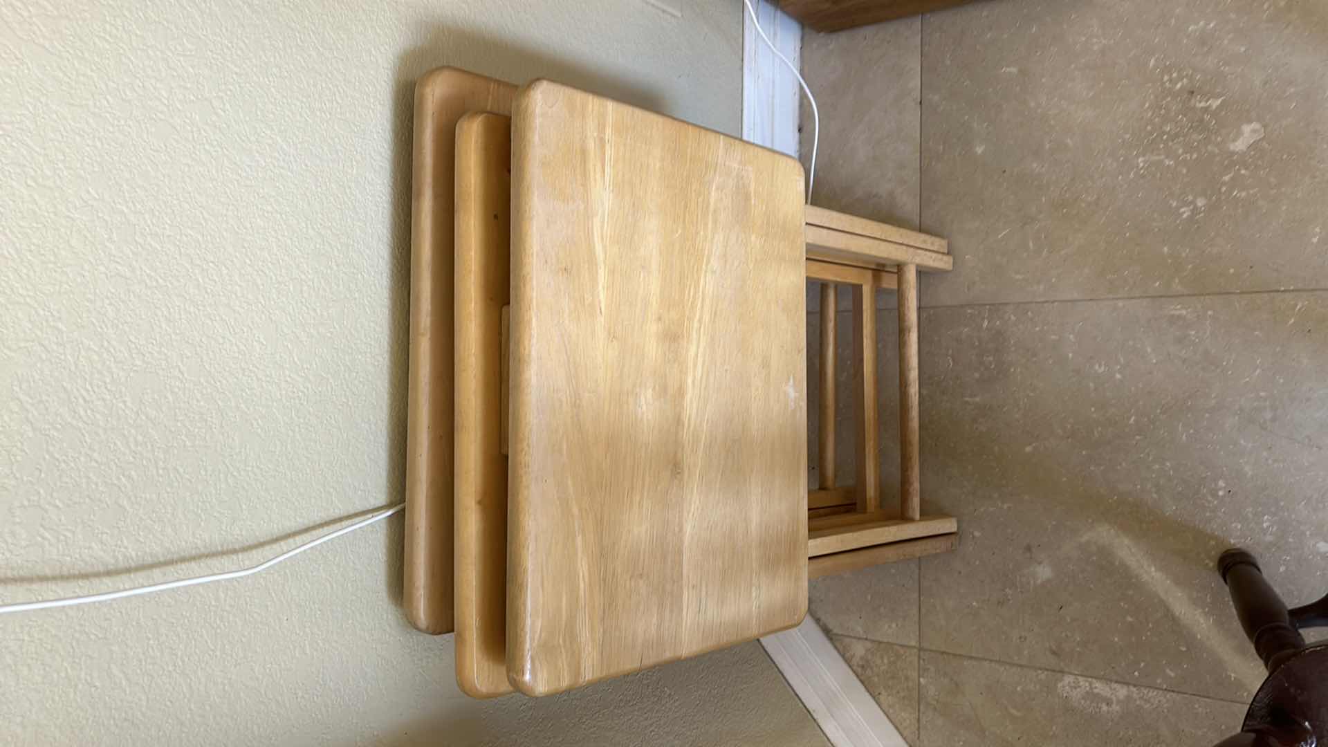 Photo 1 of CHAIR, STOOL AND TV TRAYS