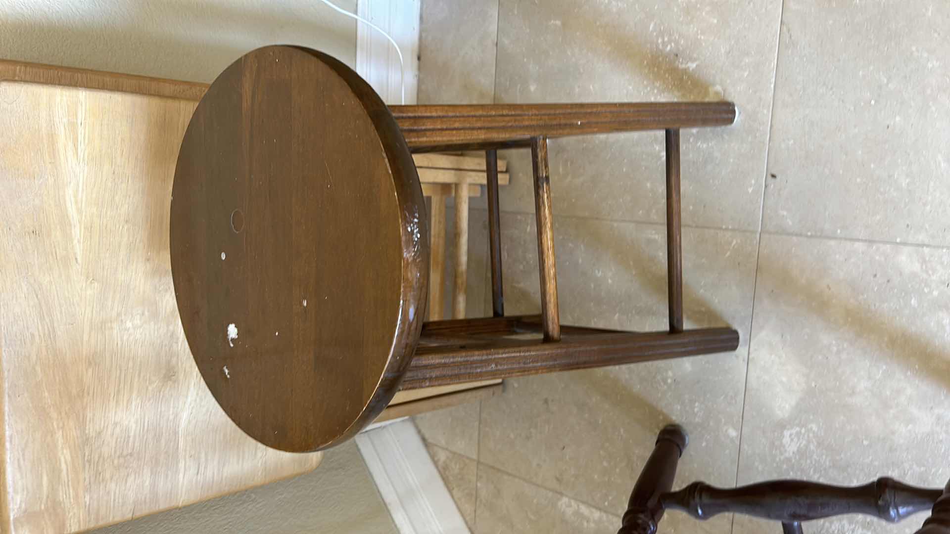 Photo 1 of CHAIR, STOOL AND TV TRAYS