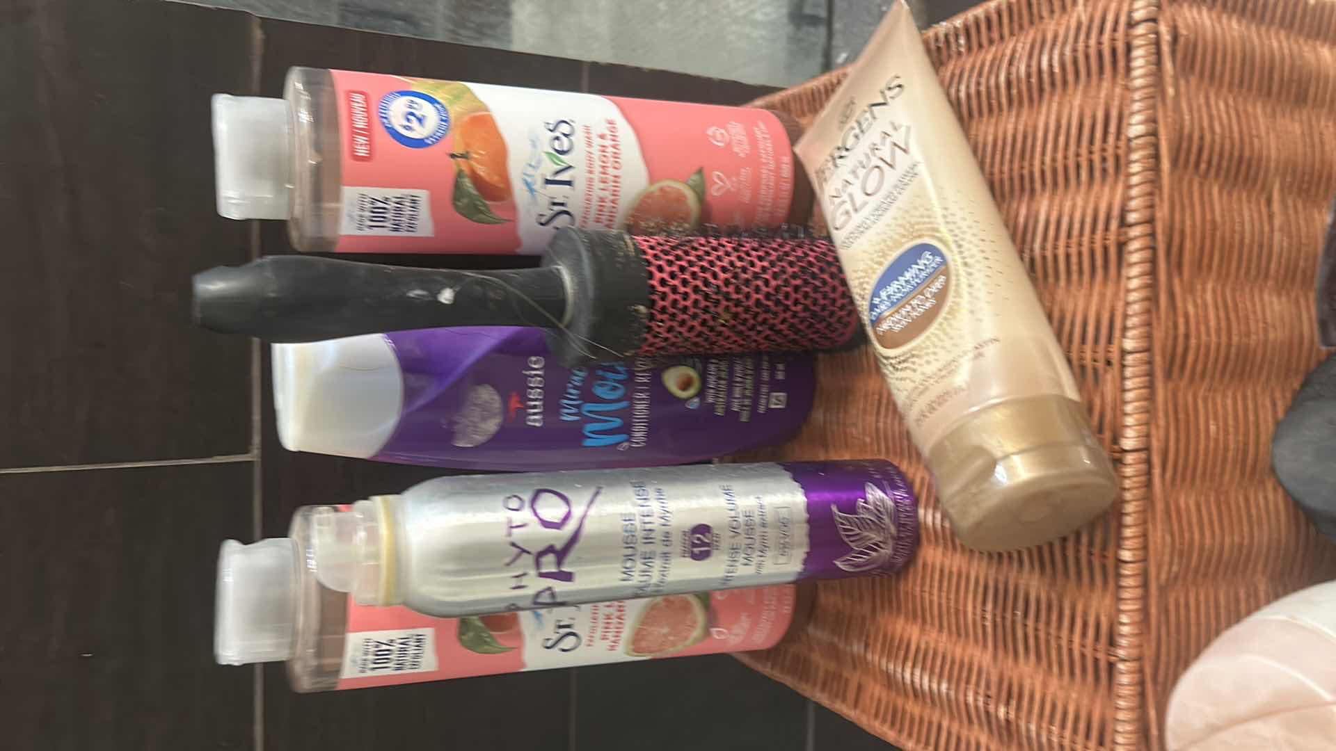 Photo 1 of BASKET FULL OF HAIR CARE PRODUCTS AND TOOLS