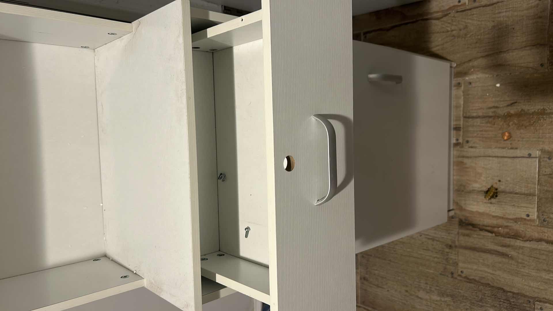 Photo 1 of WHITE STORAGE AND DISPLAY CABINET 16" BY 13" BY H 70"