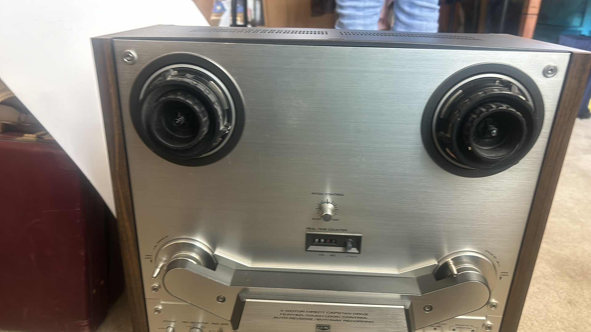 Photo 1 of ELECTRONICS - AKAI 4-TRACK STEREO TAPE DECK 3-MOTOR DIRECT CAPSTAN DRIVE