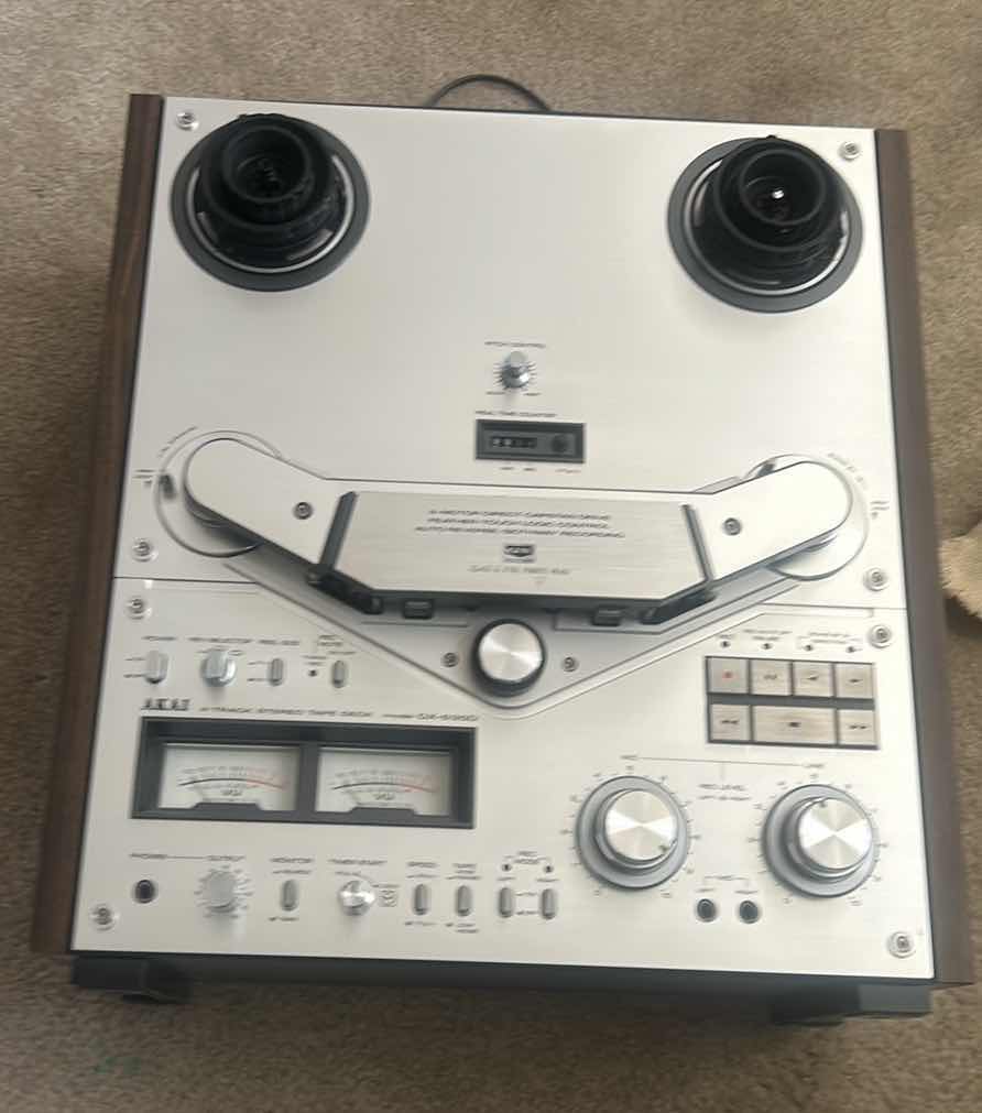 Photo 1 of ELECTRONICS - AKAI 4-TRACK STEREO TAPE DECK 3-MOTOR DIRECT CAPSTAN DRIVE
