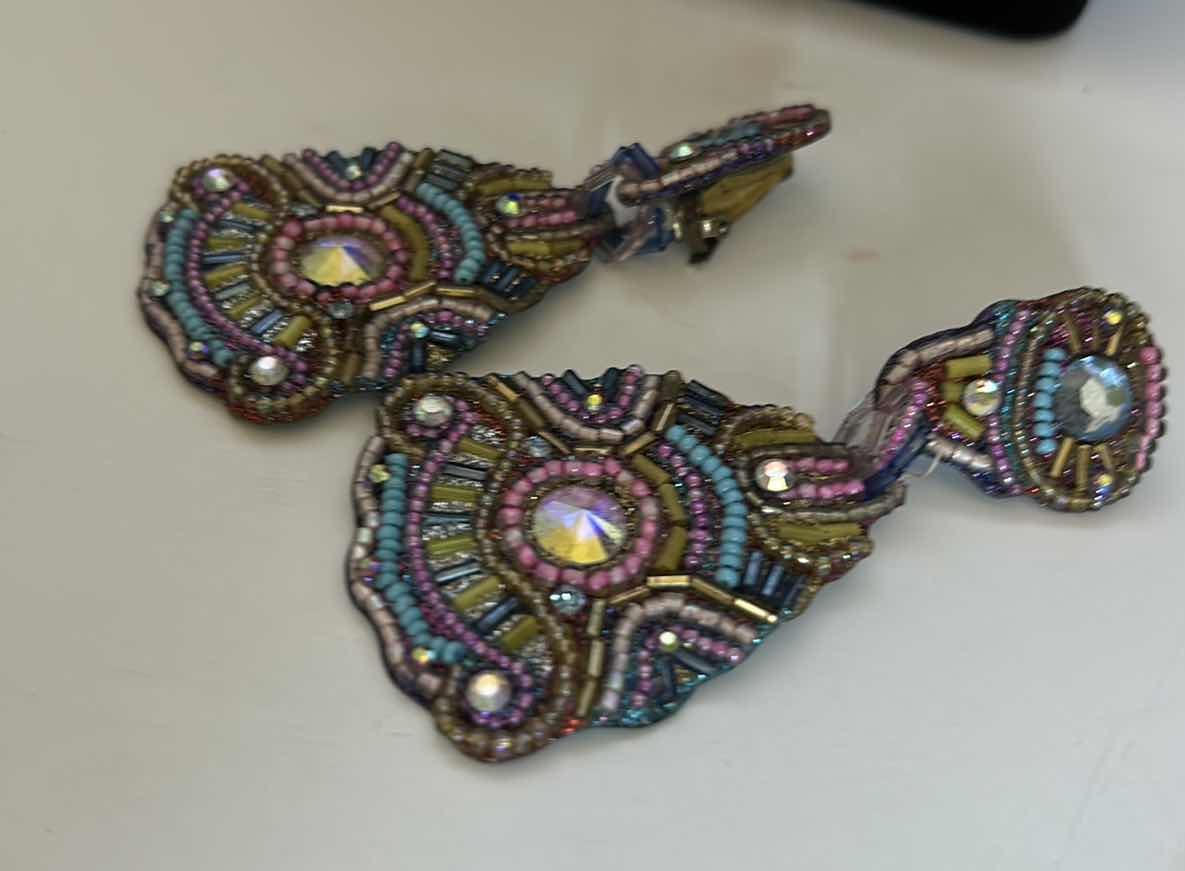 Photo 1 of COSTUME JEWELRY/ HAND MADE SIGNED CLIP ON EARRINGS