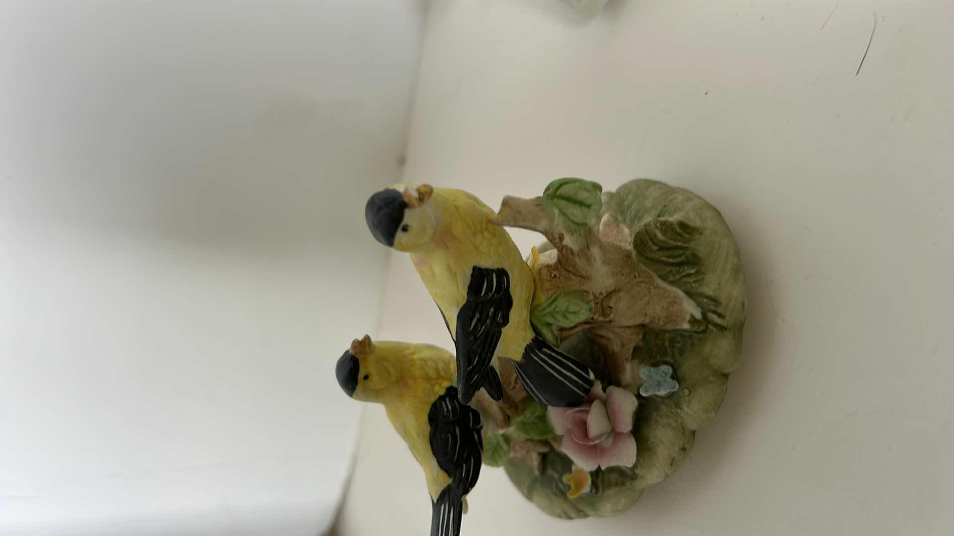 Photo 1 of 4 PORCELAIN BIRD FIGURINES - TALLEST H4”