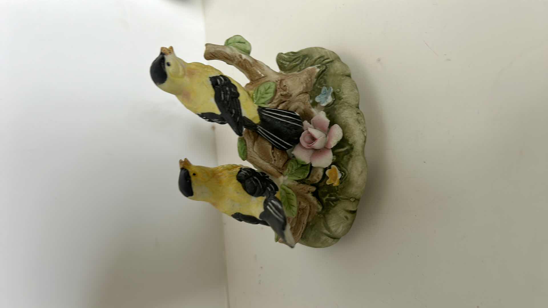 Photo 1 of 4 PORCELAIN BIRD FIGURINES - TALLEST H4”