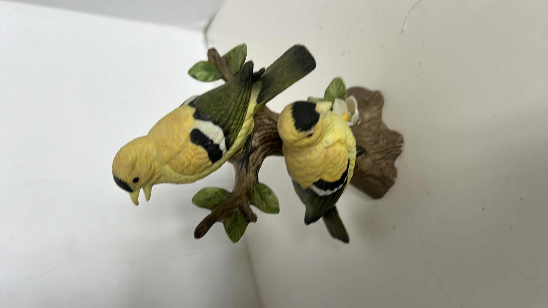 Photo 1 of 4 PORCELAIN BIRD FIGURINES - TALLEST H4”