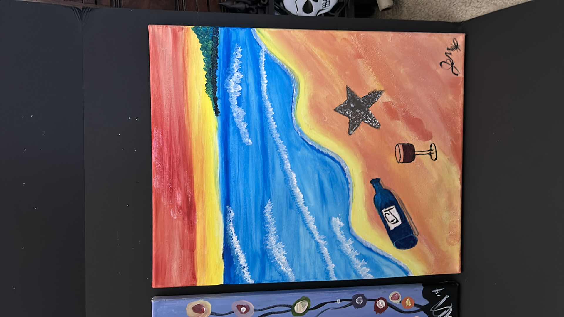 Photo 1 of 2 - STRETCHED CANVAS ARTWORK, NATURE. 16” x H20”