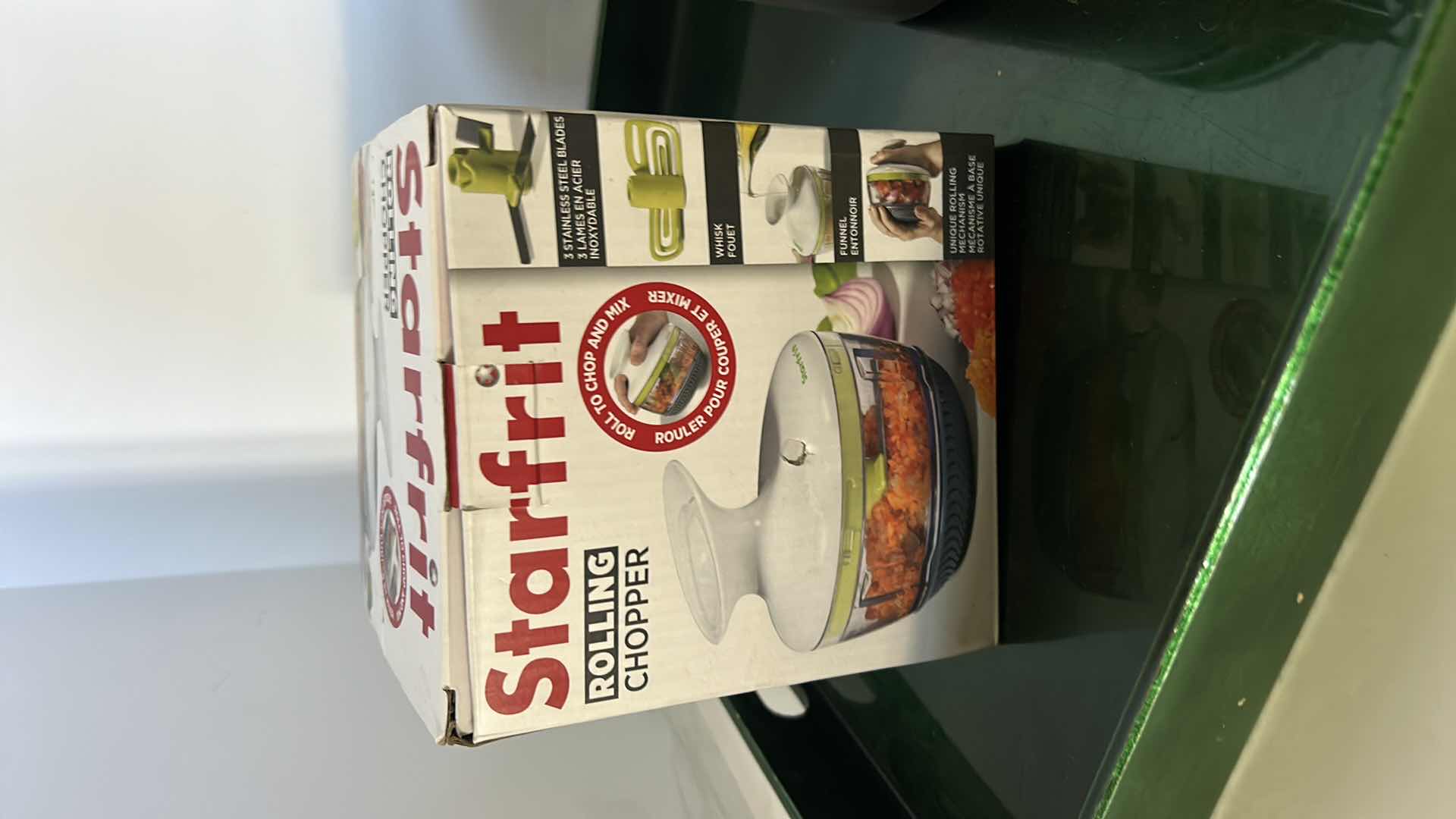 Photo 1 of KITCHEN ACCESSORIES- TRAY, CANISTERS, CHOPPER AND GREEN SERVING TRAY