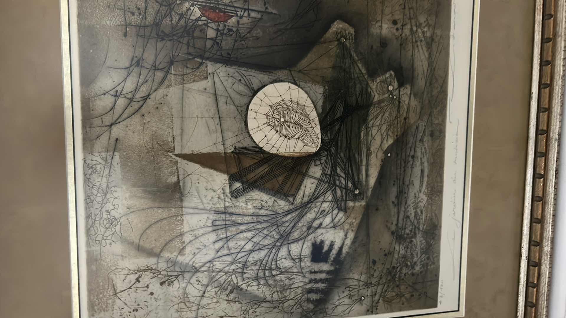 Photo 2 of FRAMED, THE MUSIC GARDEN ETCHING BY RENEE LOBARO, NUMBERED AND SIGNED WITH COA ARTWORK 23” x 25 1/2”