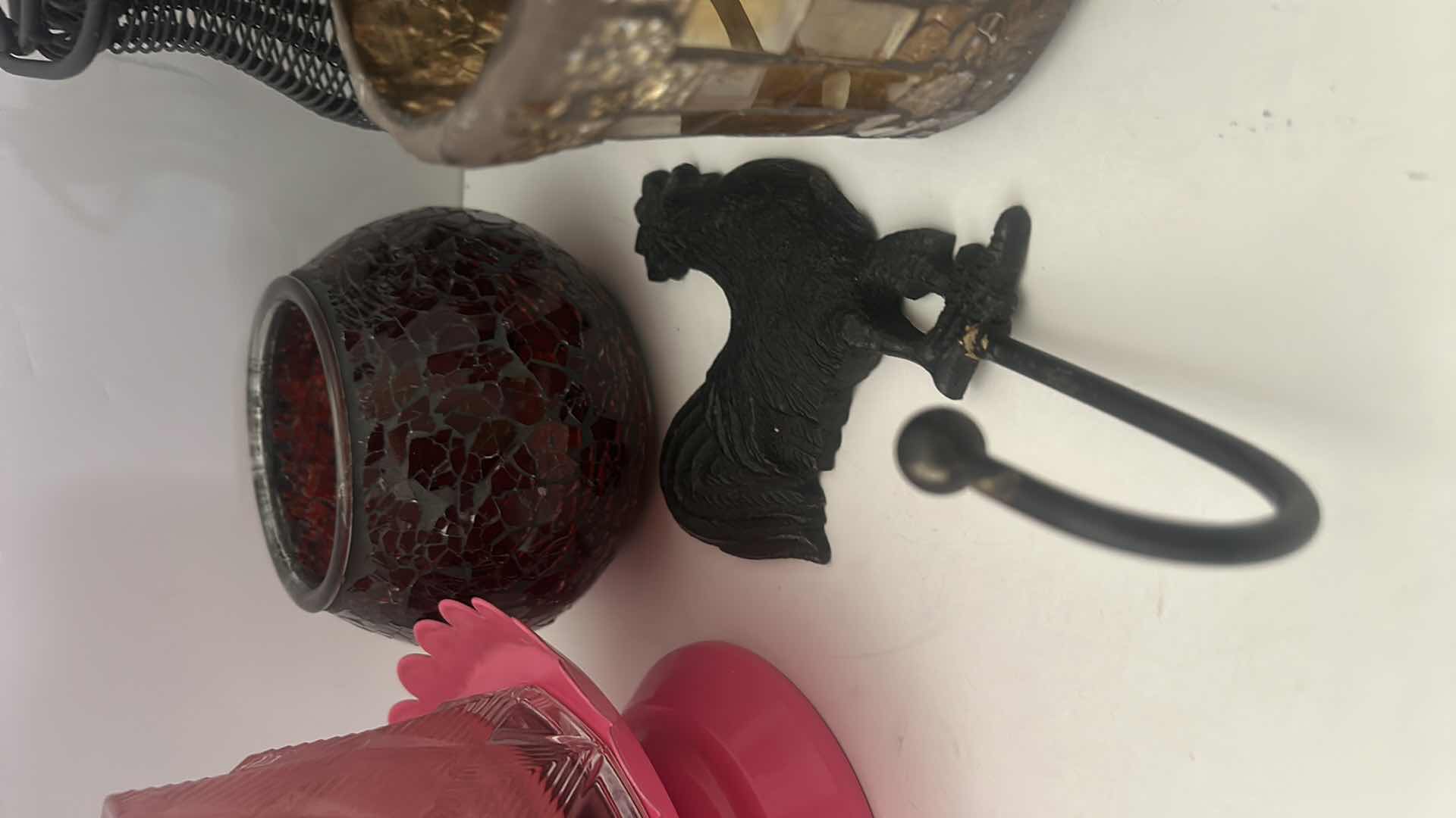 Photo 1 of CANDLE HOLDERS AND ROOSTER HOOK