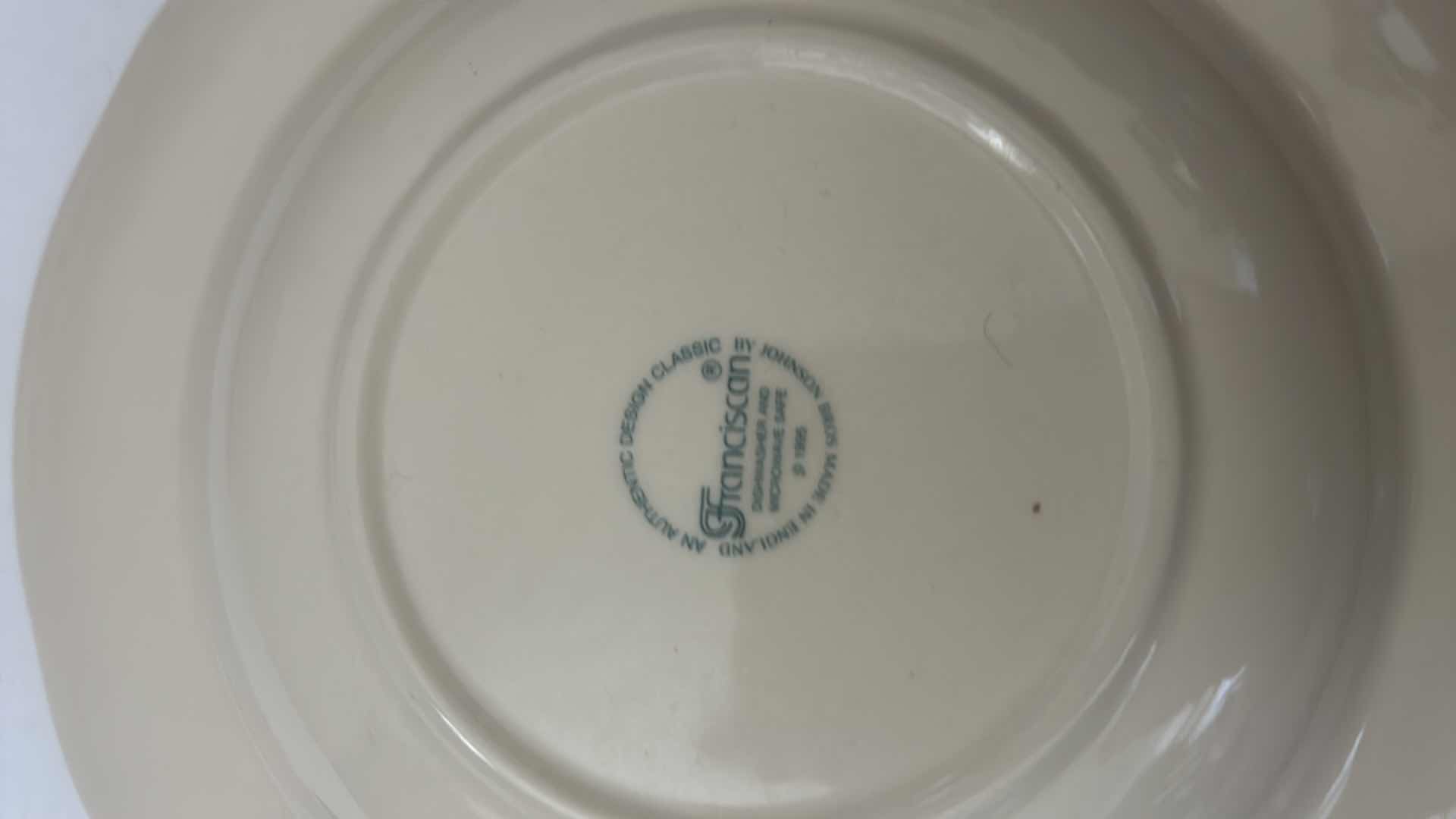 Photo 1 of 22-PIECE FRANCISCAN EARTHENWARE.