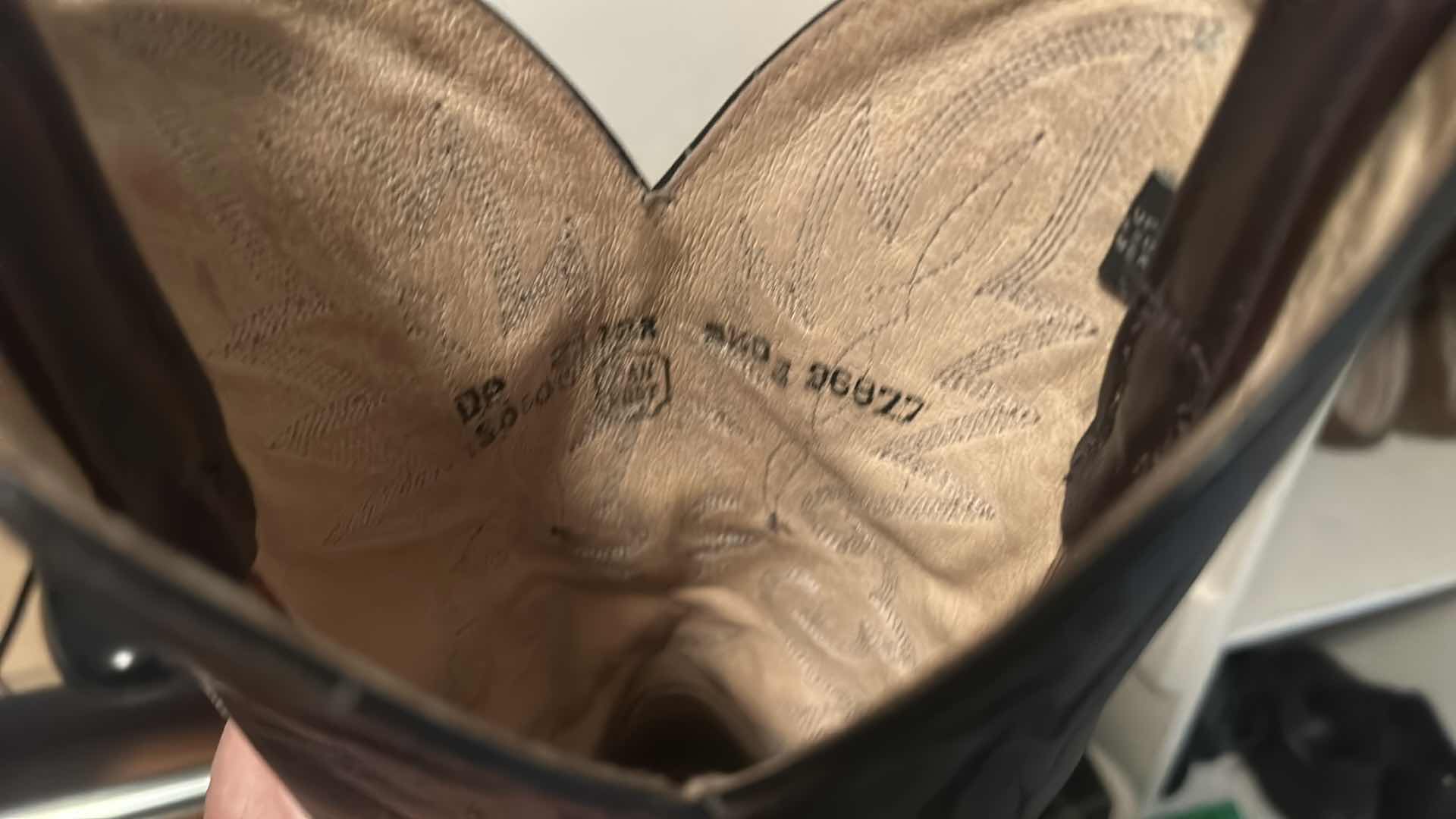 Photo 1 of MENS COWBOY BOOTS AND 3 PAIRS DRESS SHOES SIZE 12