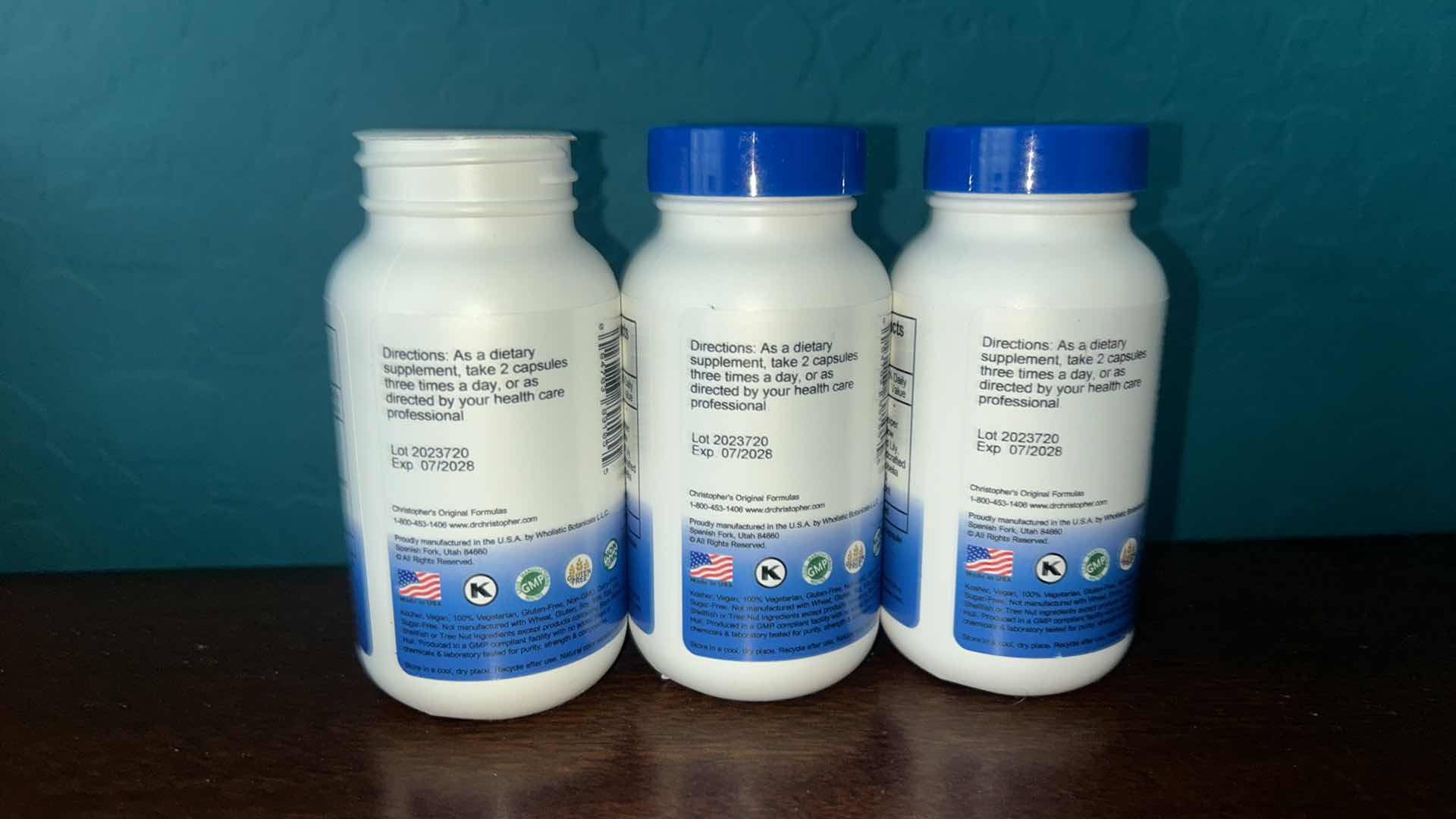 Photo 1 of THREE CHRISTOPHER’S DIETARY SUPPLEMENTS, BLADDER