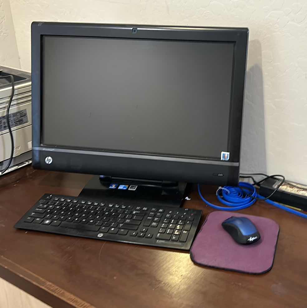 Photo 2 of HP DESKTOP COMPUTER, KEYBOARD AND MOUSE.