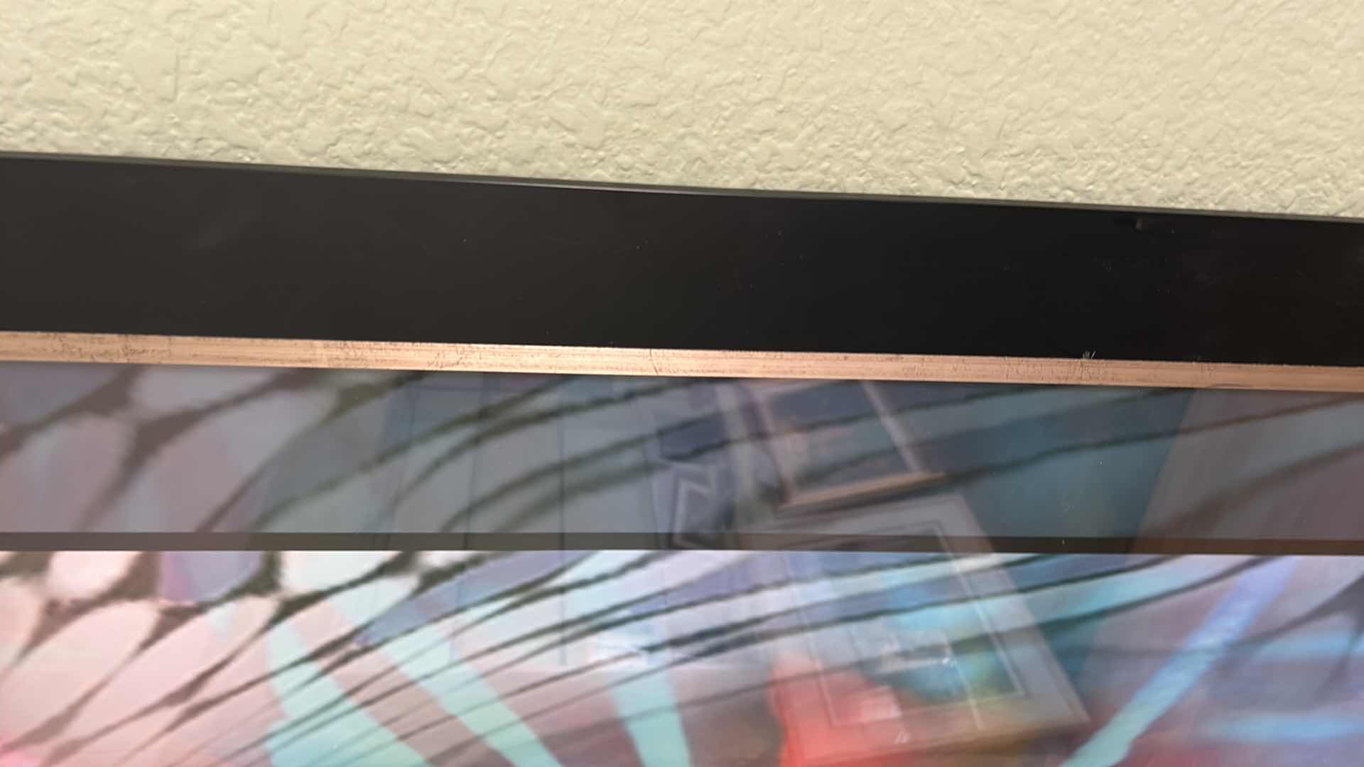 Photo 1 of FRAMED VIBRANT ABSTRACT ARTWORK 38 1/2” x 45 1/2”