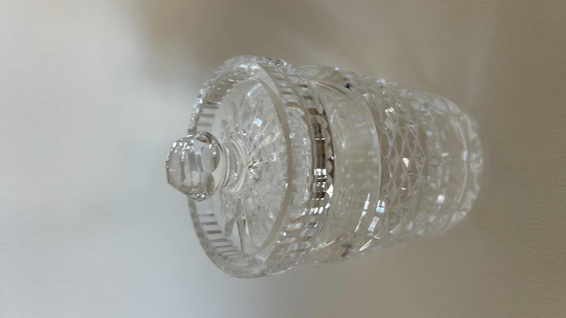 Photo 2 of WATERFORD CRYSTAL JAM JAR H5”