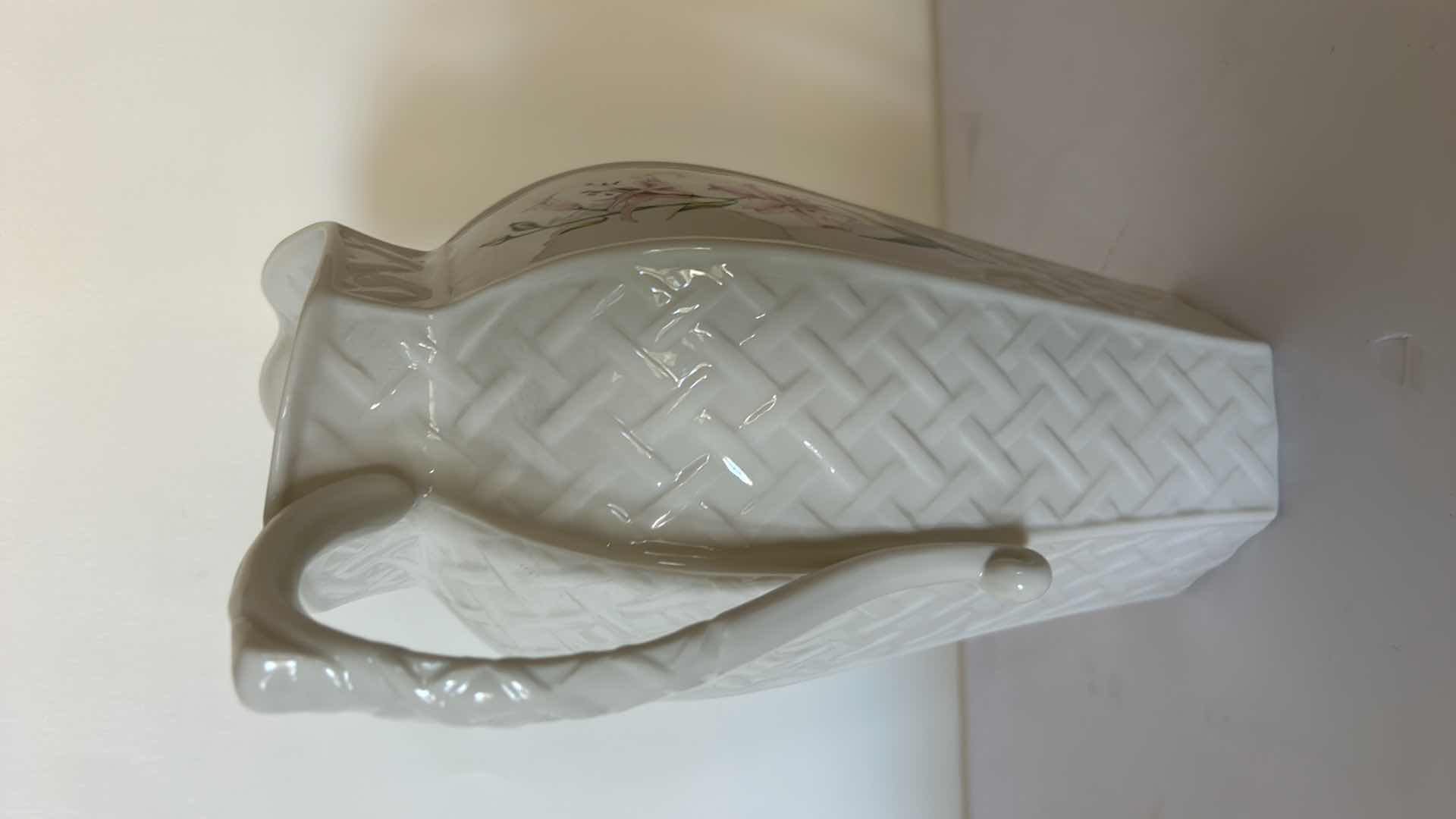 Photo 1 of H10” BELLEEK IRELAND PORCELAIN PITCHER