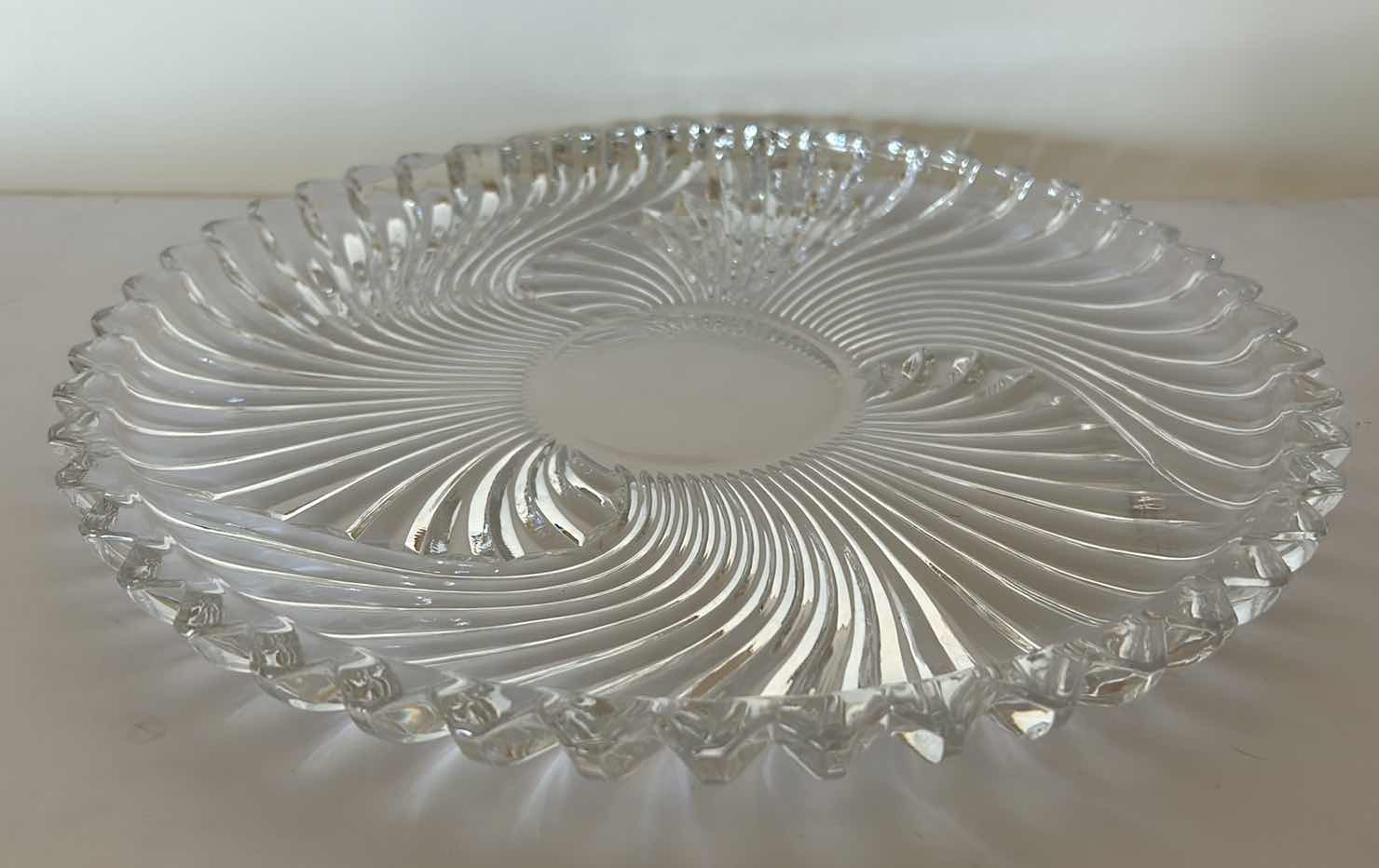 Photo 1 of CRYSTAL SERVING DISH 12” ROUND
