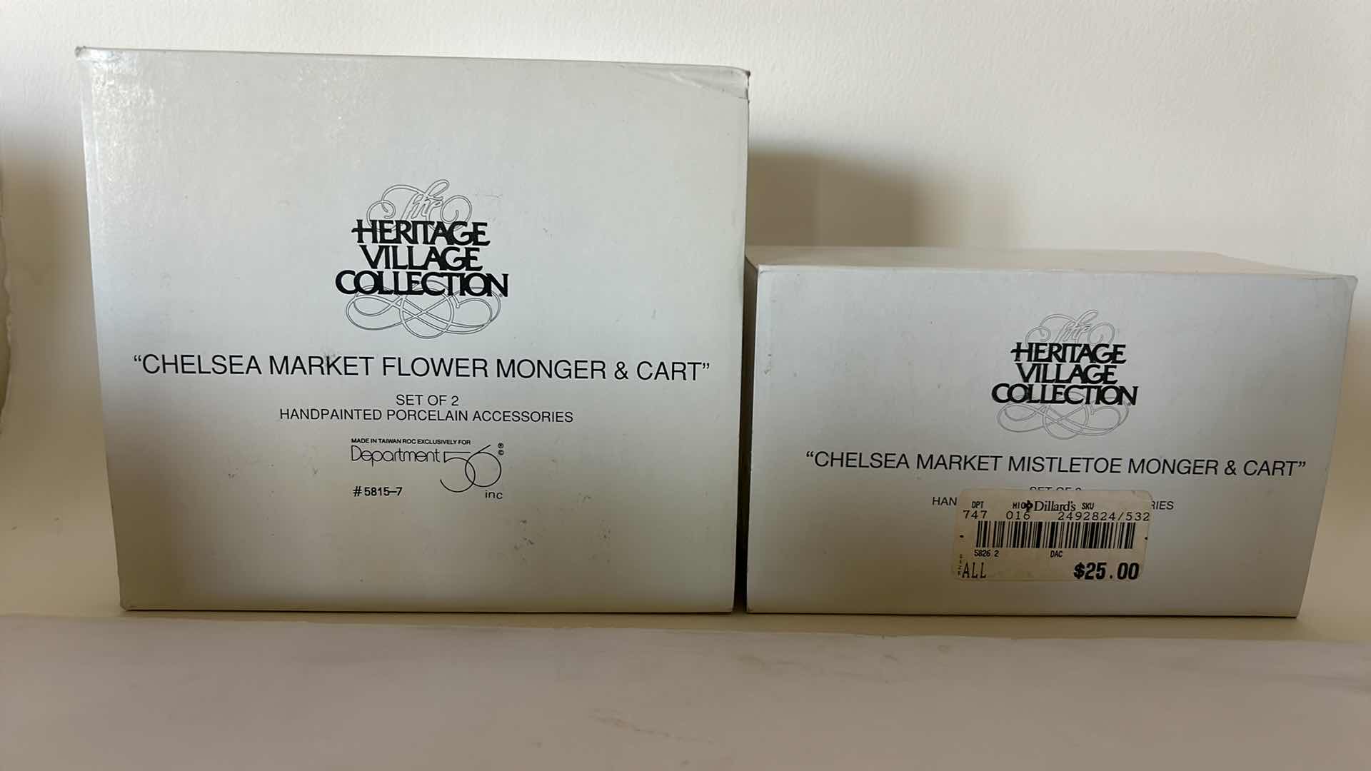 Photo 1 of 2 DEPT 56 - HERITAGE VILLAGE COLLECTION  $60 CHRISTMAS COLLECTIBLES