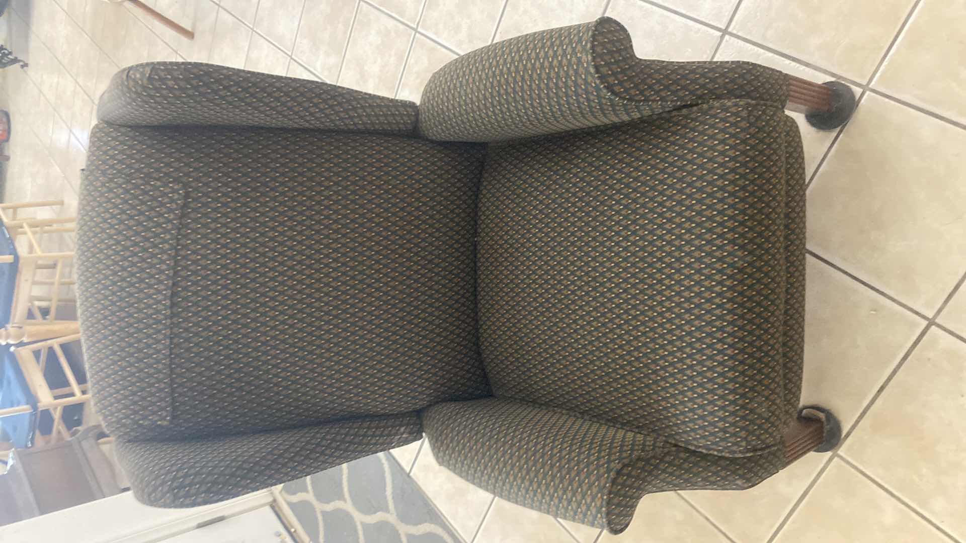 Photo 1 of 1990’s WINGBACK UPHOLSTERED CHAIR