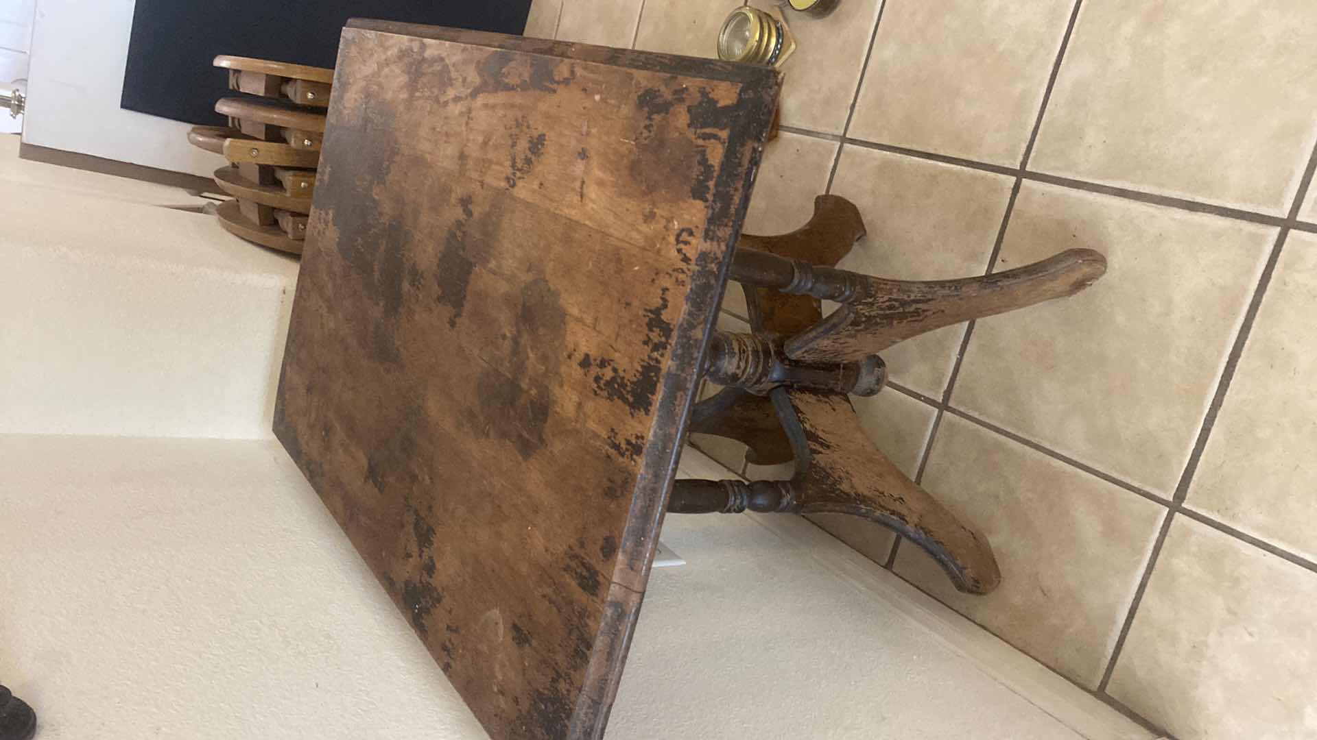 Photo 1 of ANTIQUE TABLE 28“ x 20“ H27 1/2”