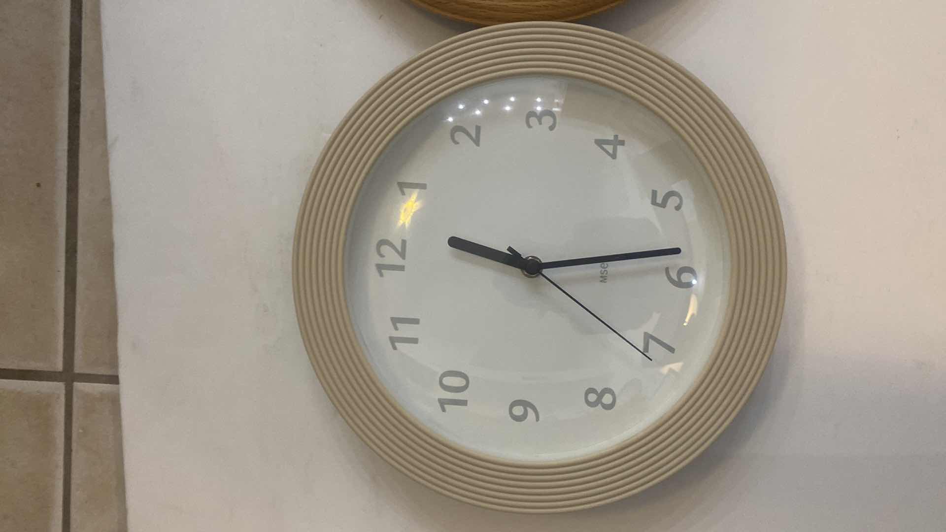 Photo 3 of 2 BATTERY POWERED 11” WALL CLOCKS