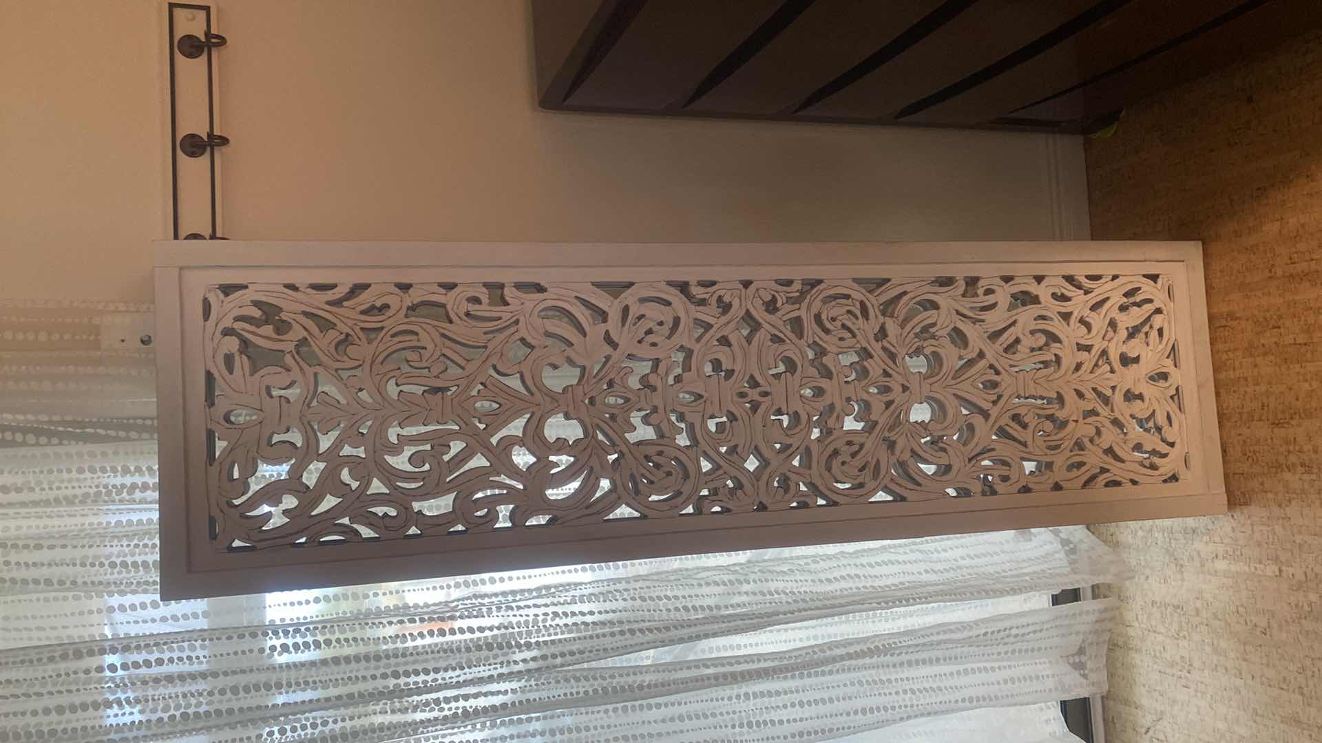 Photo 1 of 3 PANEL CARVED ROOM DIVIDER EACH PANEL MEASURES 19 3/4” x 70”