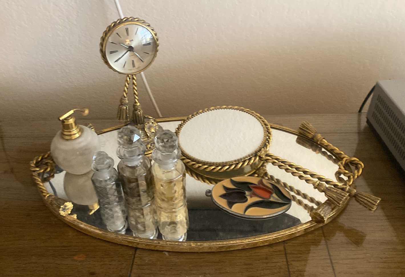 Photo 1 of 7 PIECE VINTAGE VANITY TRAY - TRIM NEEDS GLUED TO GLASS