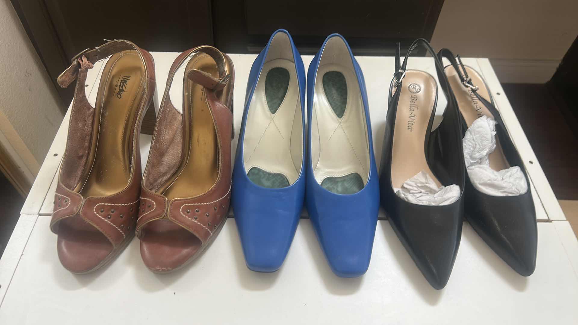 Photo 1 of 3 PAIRS WOMENS HEELS 8.5