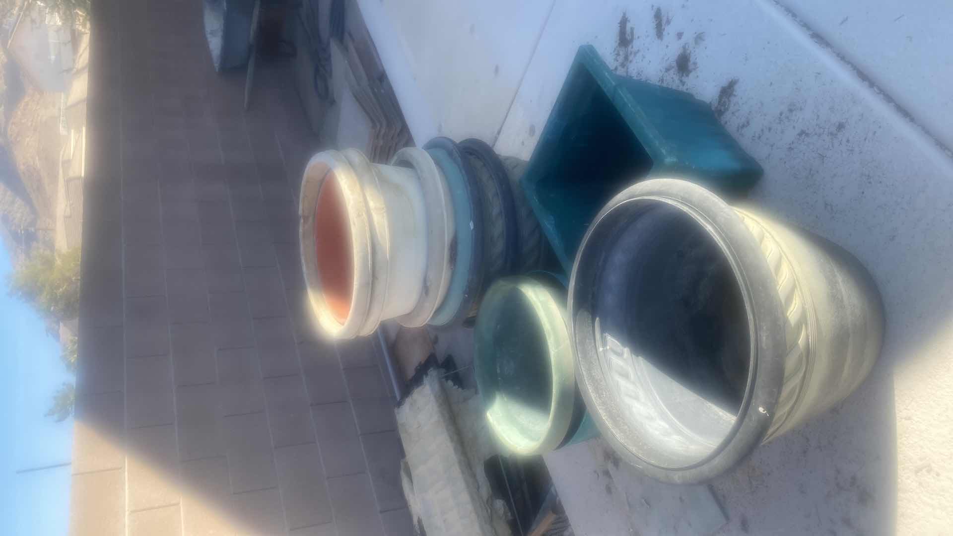 Photo 1 of 10 PLASTIC PLANTERS