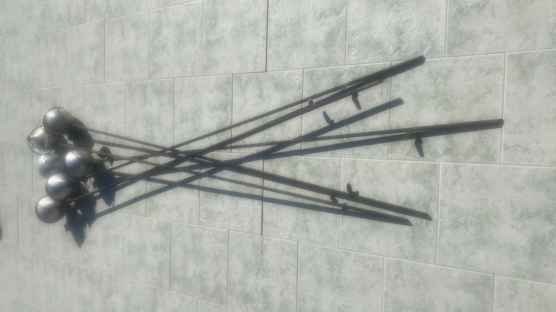 Photo 1 of 5-TIKI TORCHES WITH6 FUEL HOLDERS