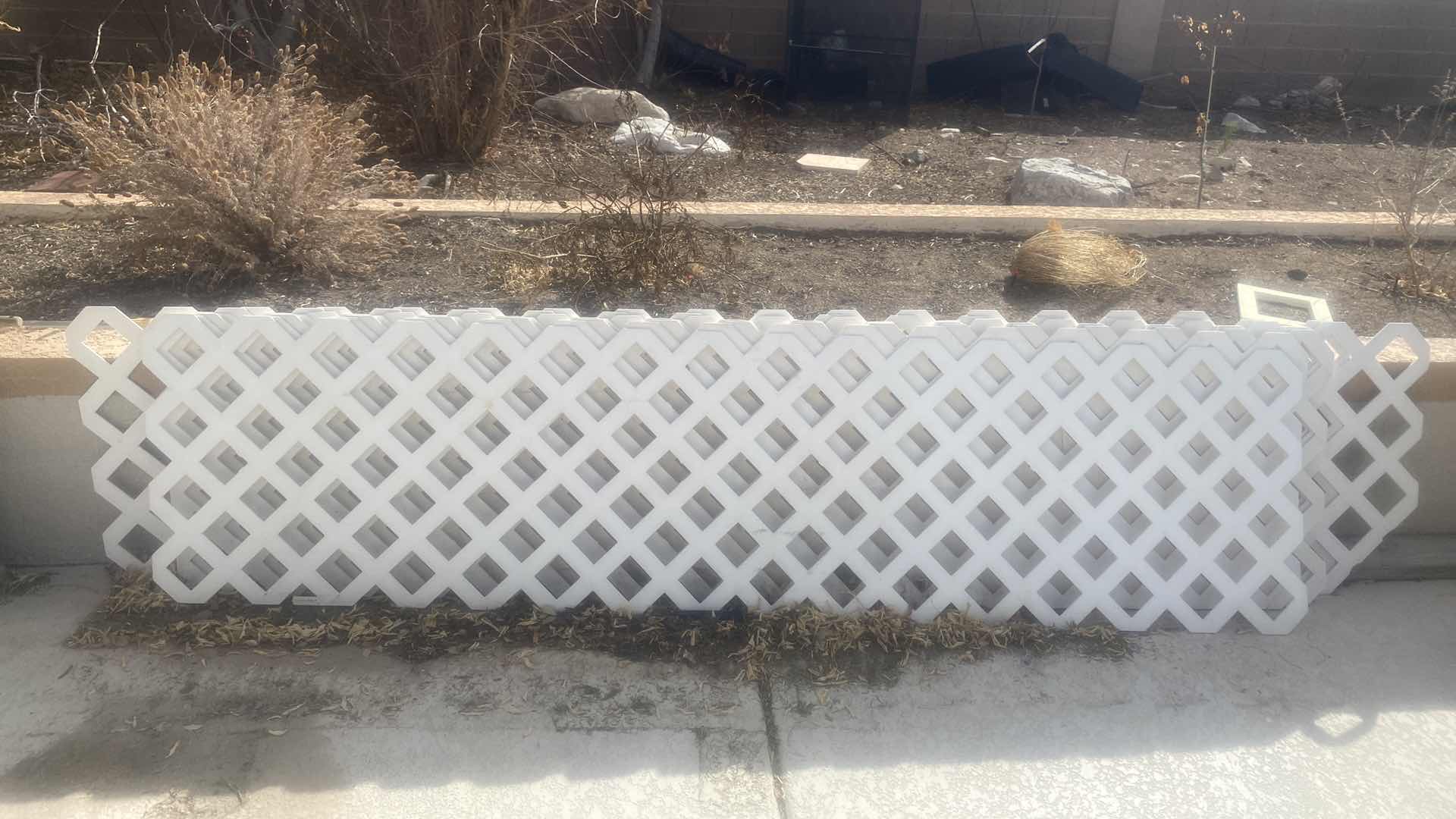 Photo 1 of 8 PLASTIC LATTICE 100” x 24”