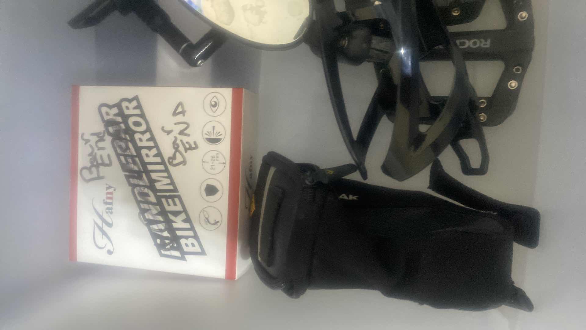 Photo 1 of BICYCLE ACCESSORIES- MIRRORS, KINEKT , BOTTLE HOLDER & MORE