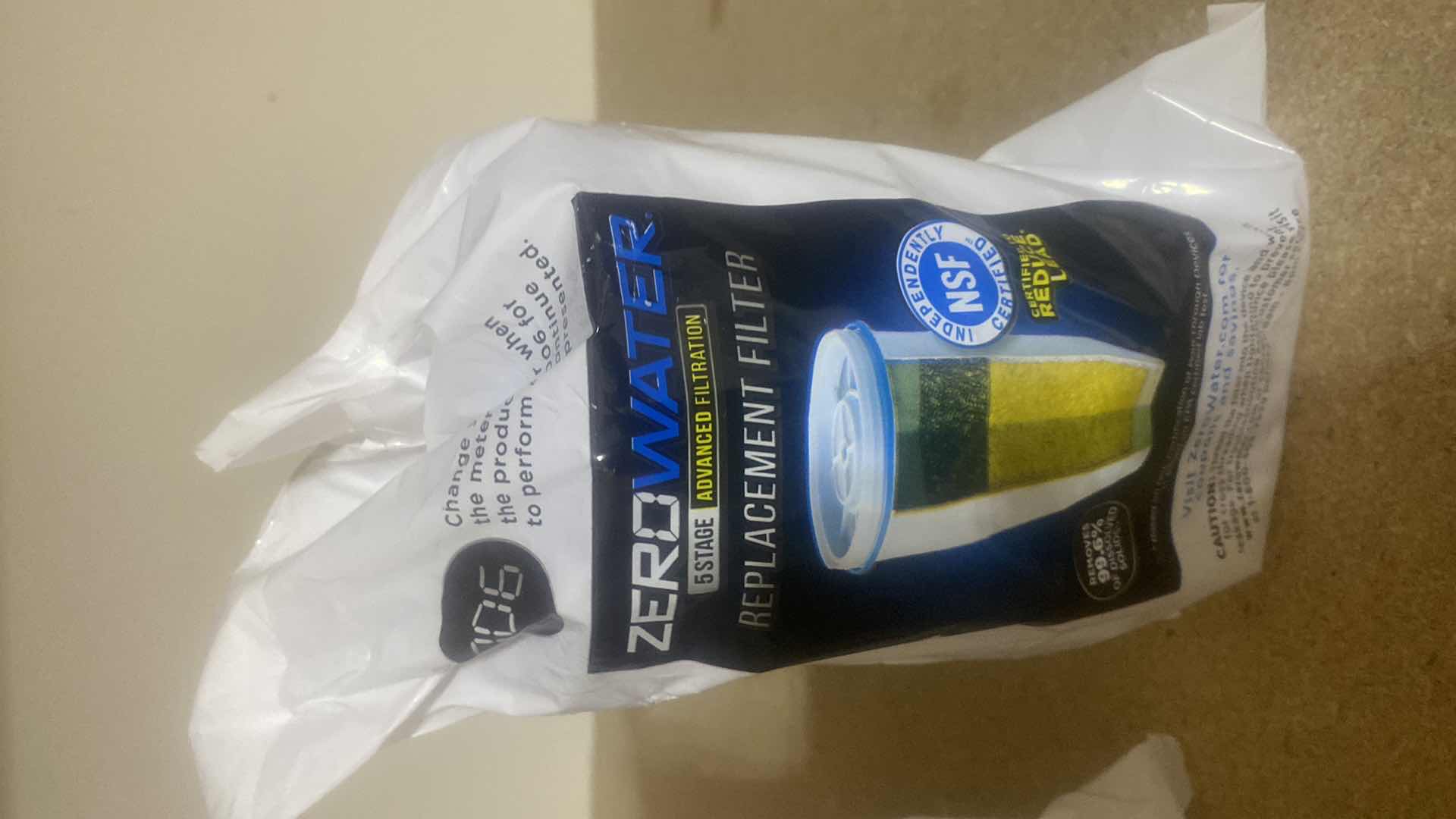 Photo 1 of 3 ZERO WATER REPLACEMENT FILTERS & PITCHER