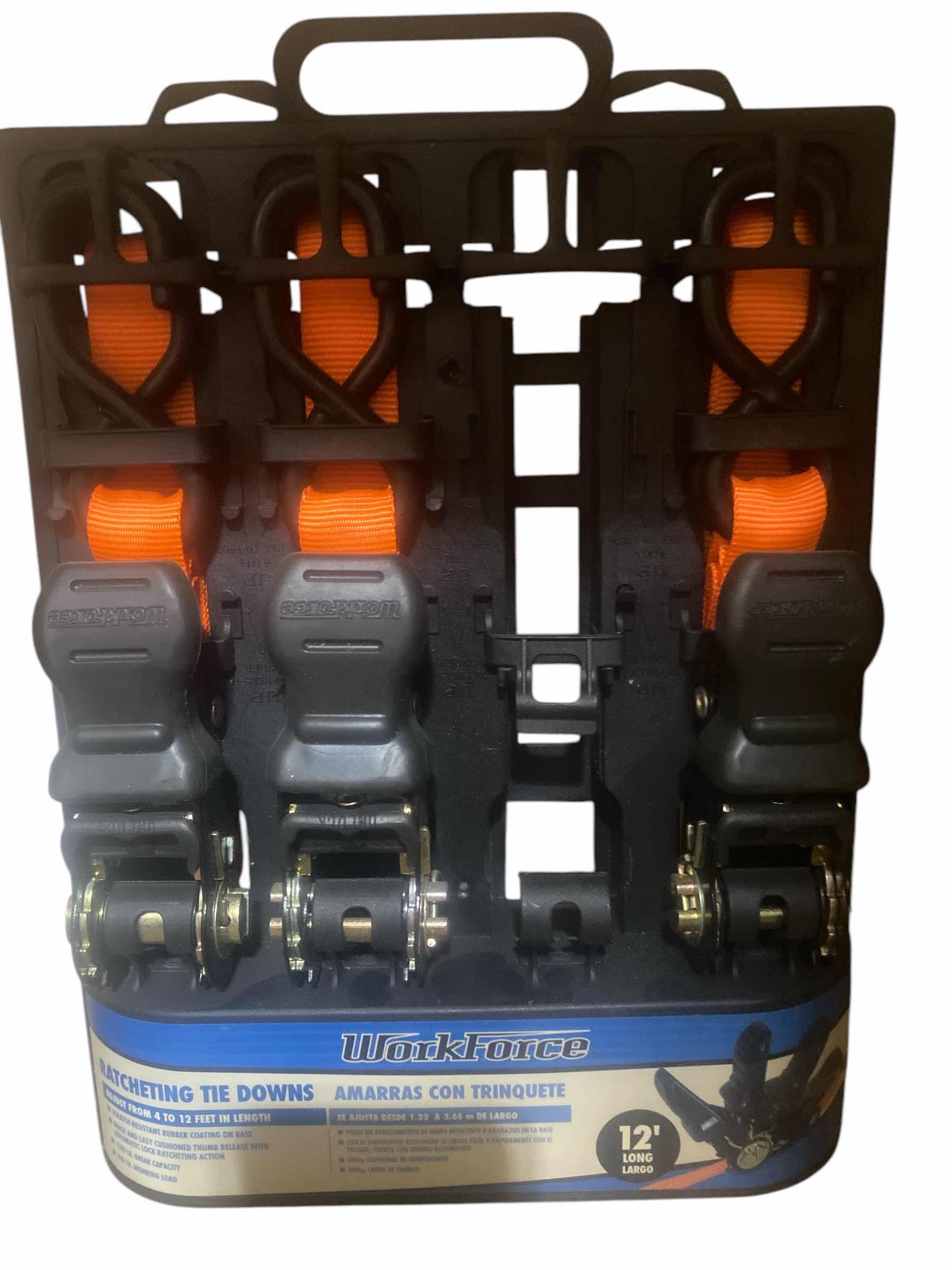 Photo 1 of 3 WORK FORCE RATCHET TIE DOWNS