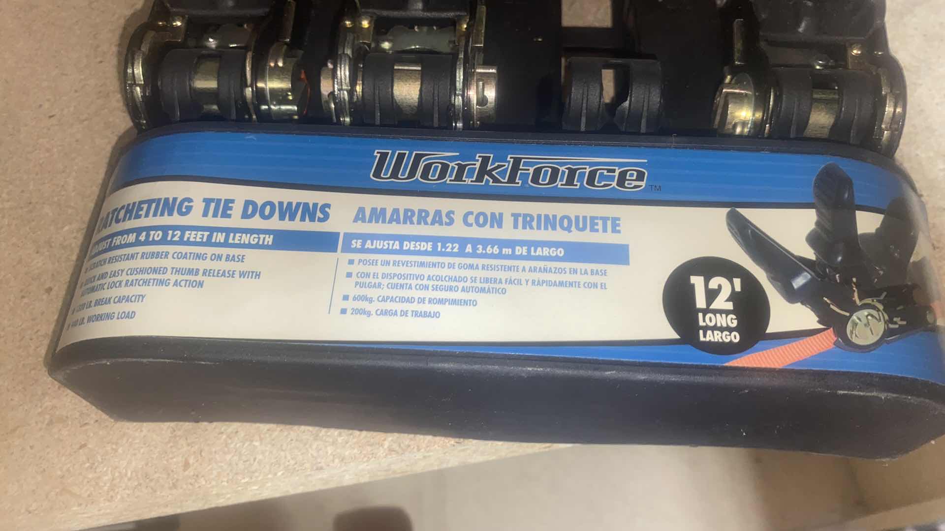 Photo 1 of 3 WORK FORCE RATCHET TIE DOWNS