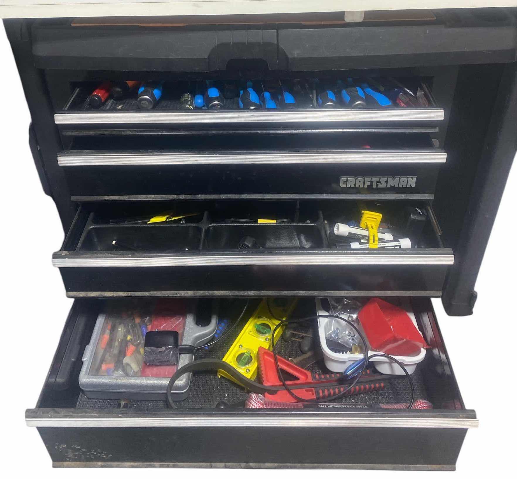 Photo 1 of CRAFTSMAN ROLLING TOOL BOX WITH CONTENTS - HAND TOOLS 30“ x 20“ H33 1/